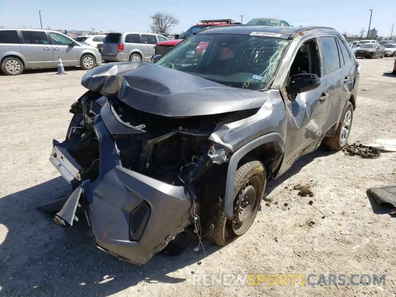 2 Photograph of a damaged car 2T3F1RFV0KW020083 TOYOTA RAV4 2019