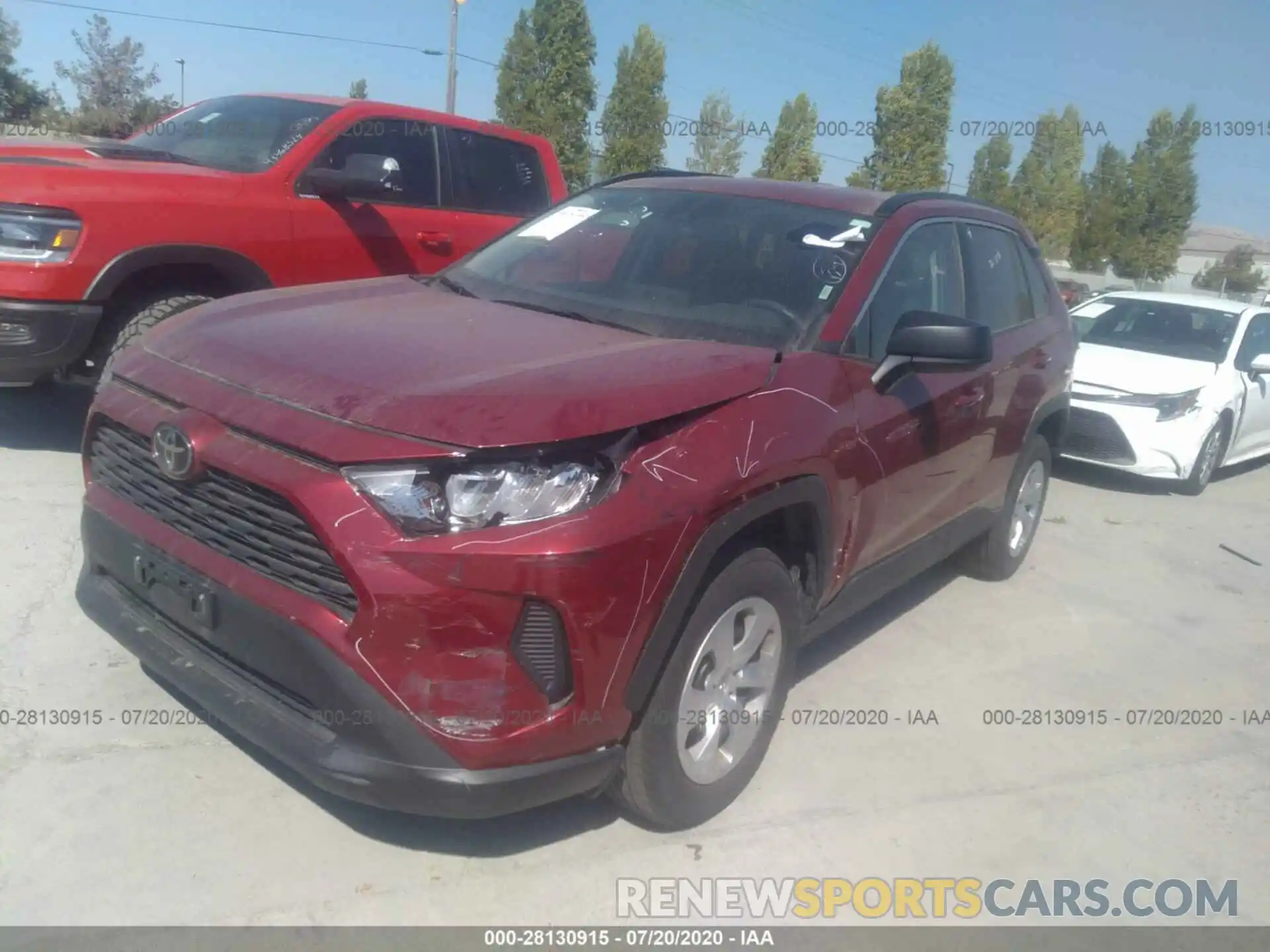 2 Photograph of a damaged car 2T3F1RFV0KW026904 TOYOTA RAV4 2019