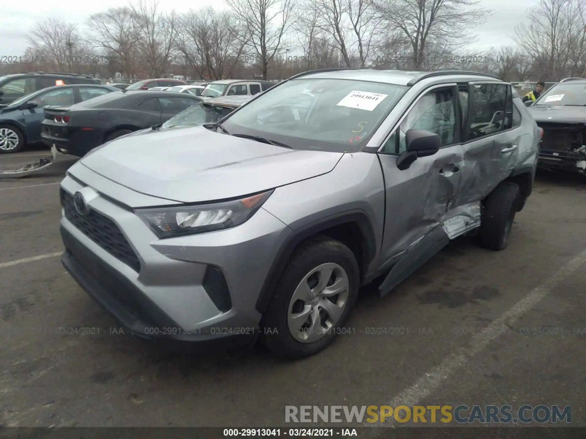 6 Photograph of a damaged car 2T3F1RFV0KW029074 TOYOTA RAV4 2019