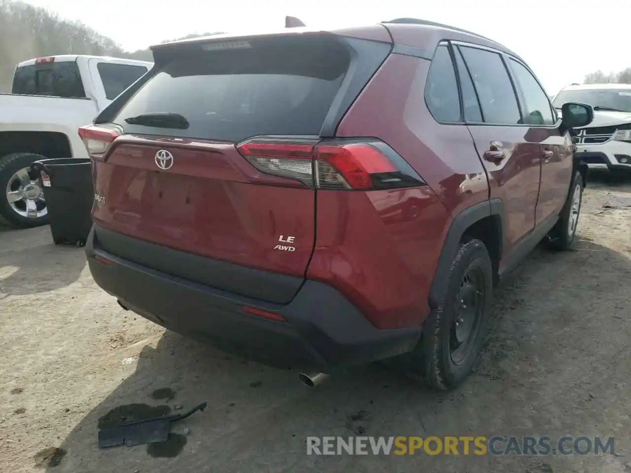 4 Photograph of a damaged car 2T3F1RFV0KW038549 TOYOTA RAV4 2019