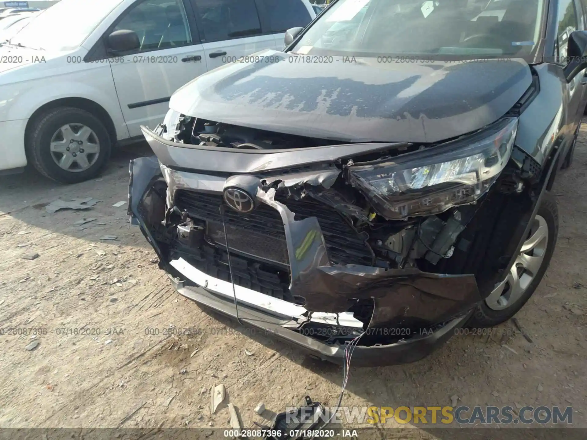 6 Photograph of a damaged car 2T3F1RFV0KW043816 TOYOTA RAV4 2019