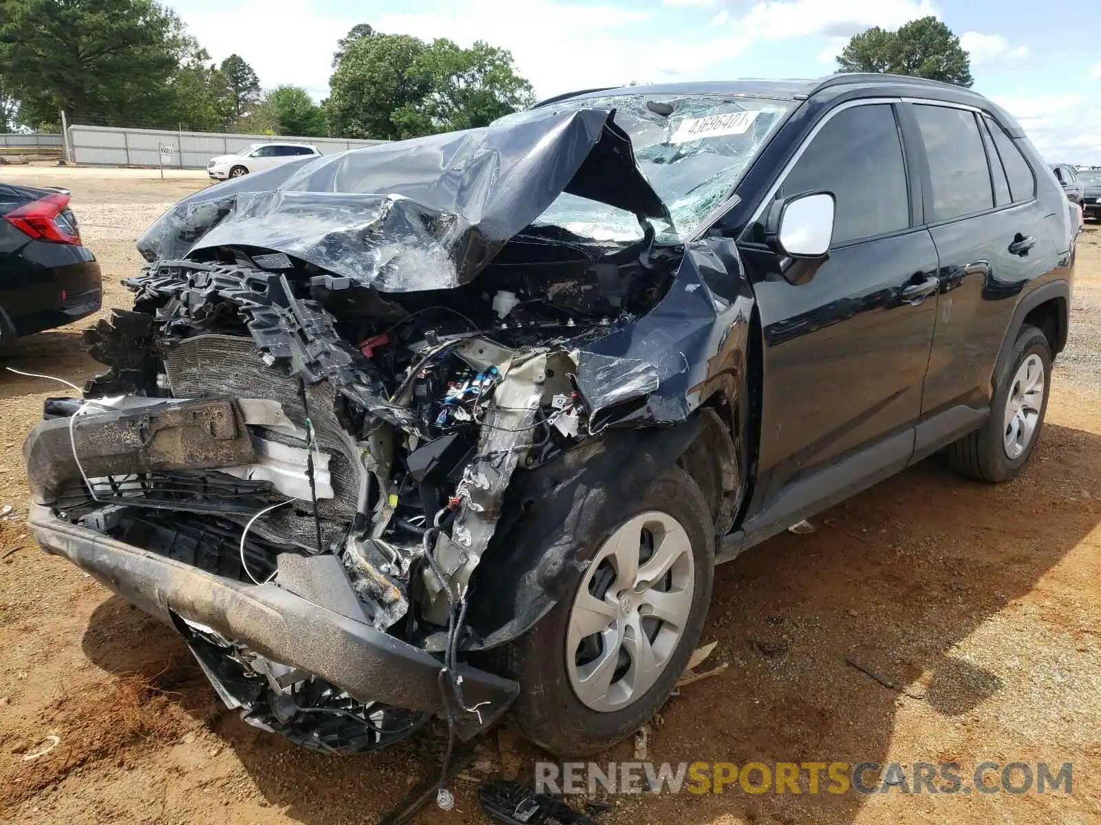 2 Photograph of a damaged car 2T3F1RFV0KW054623 TOYOTA RAV4 2019