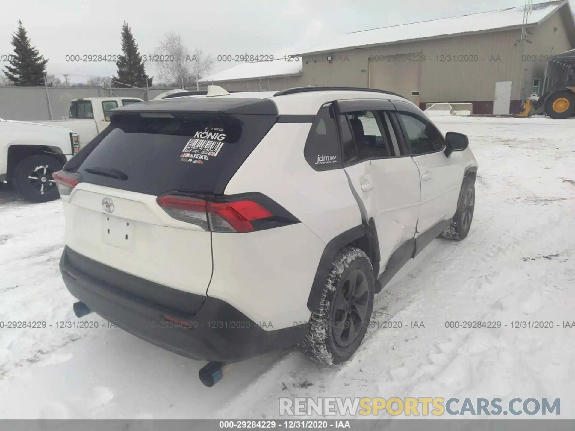 4 Photograph of a damaged car 2T3F1RFV0KW056176 TOYOTA RAV4 2019