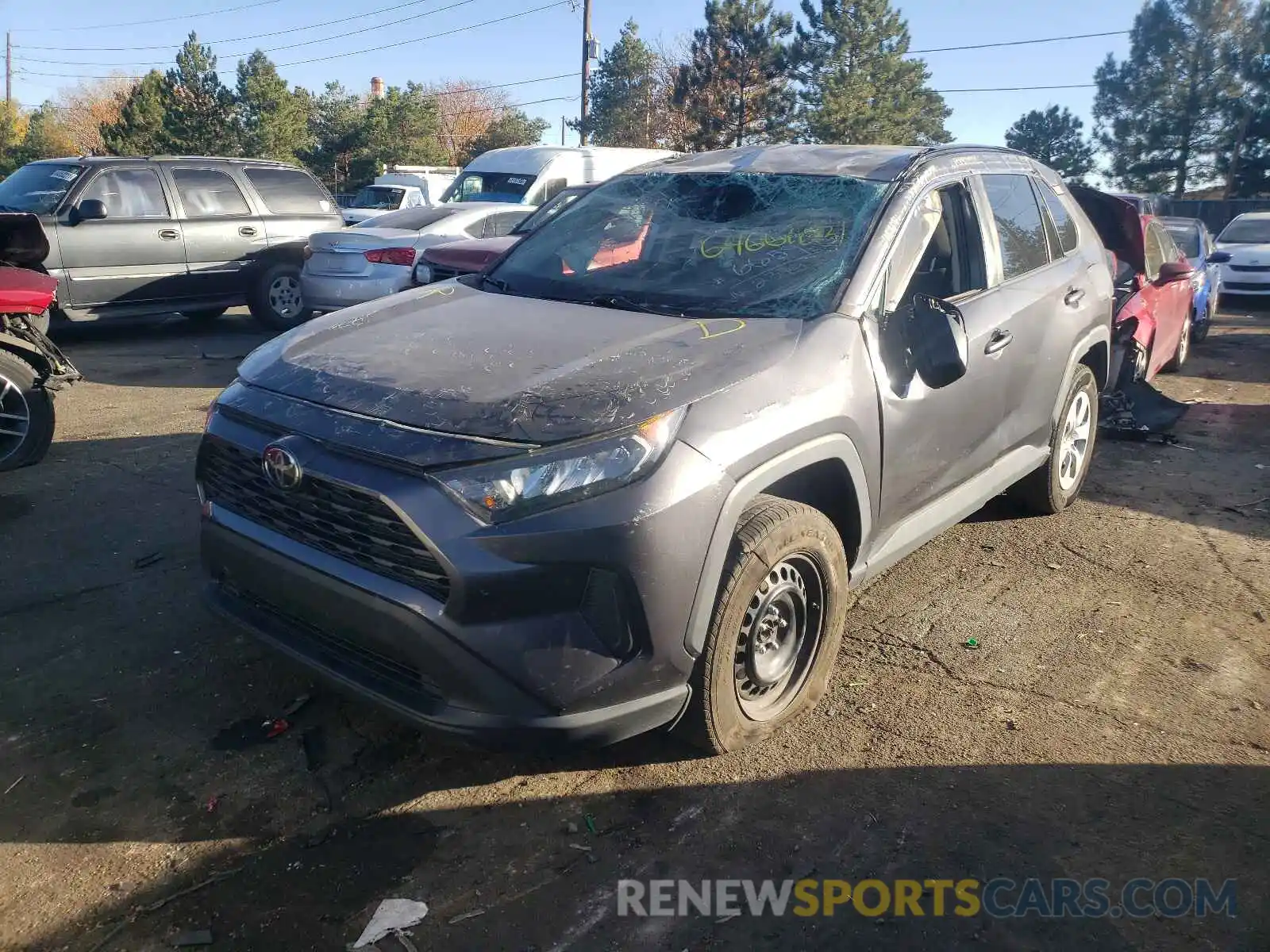 2 Photograph of a damaged car 2T3F1RFV0KW062379 TOYOTA RAV4 2019