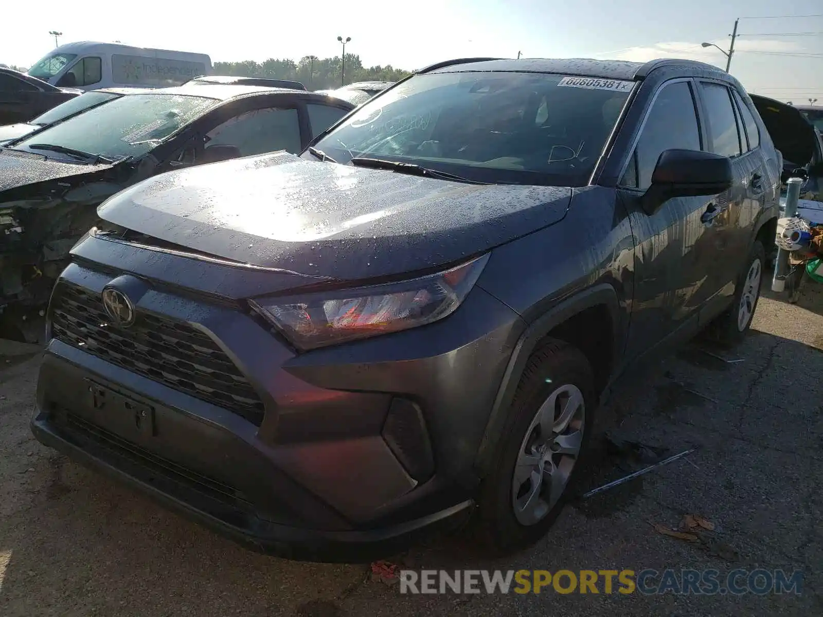 2 Photograph of a damaged car 2T3F1RFV0KW064813 TOYOTA RAV4 2019