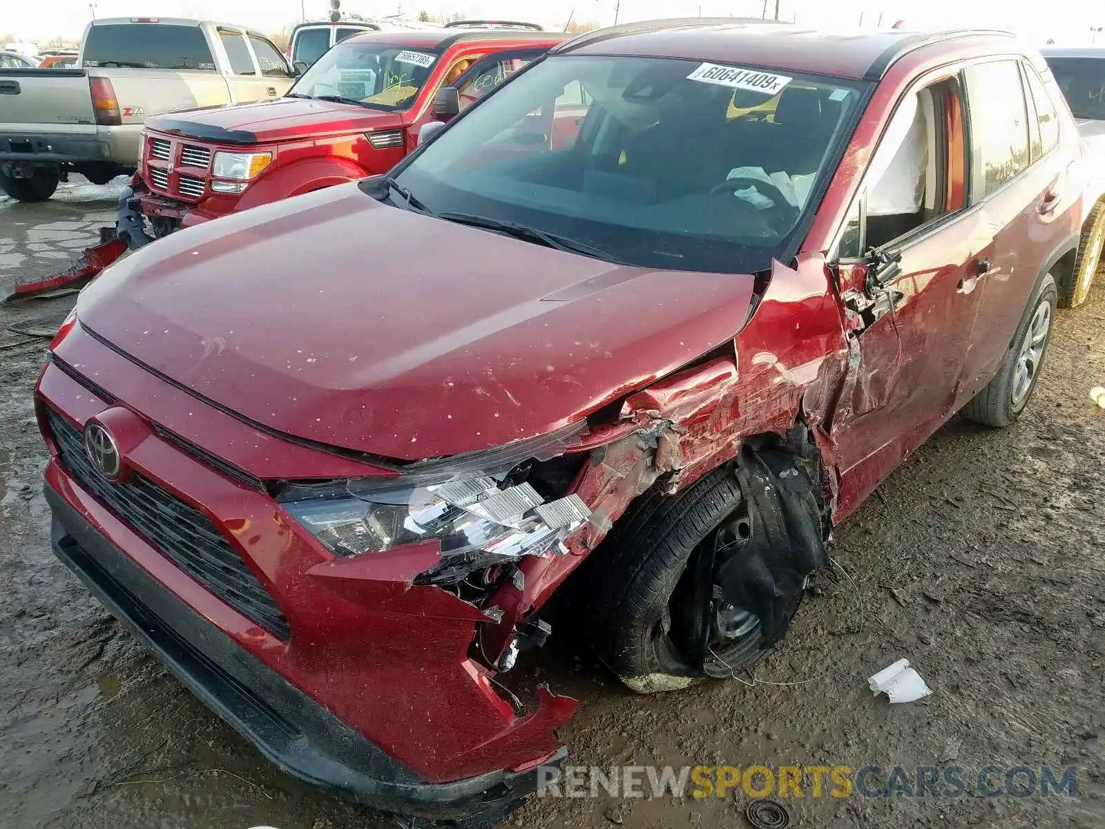 2 Photograph of a damaged car 2T3F1RFV0KW078727 TOYOTA RAV4 2019