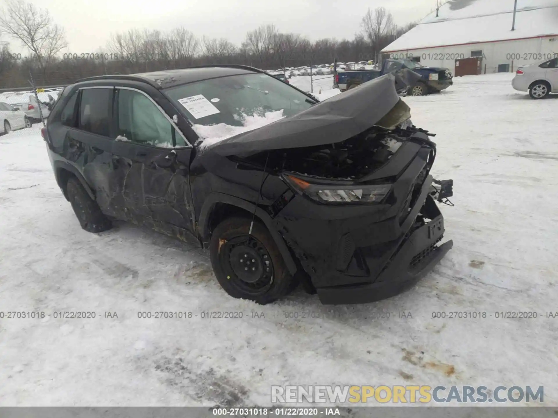 1 Photograph of a damaged car 2T3F1RFV0KW083104 TOYOTA RAV4 2019