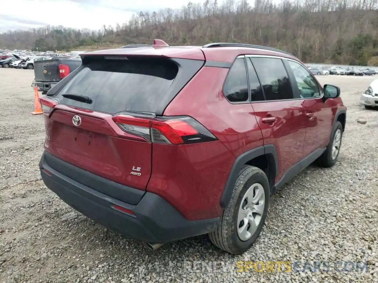 4 Photograph of a damaged car 2T3F1RFV1KC008140 TOYOTA RAV4 2019