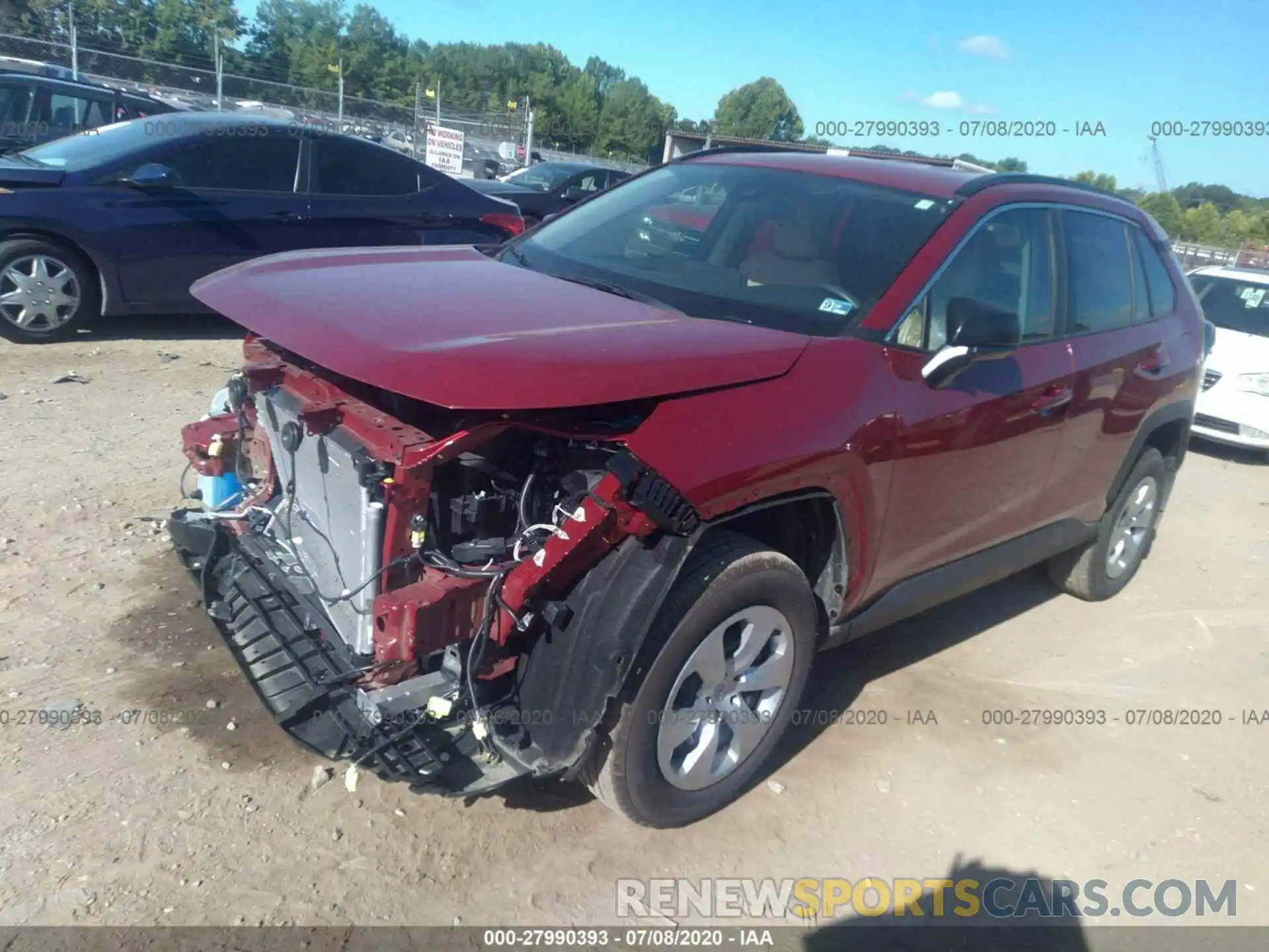 2 Photograph of a damaged car 2T3F1RFV1KC012012 TOYOTA RAV4 2019