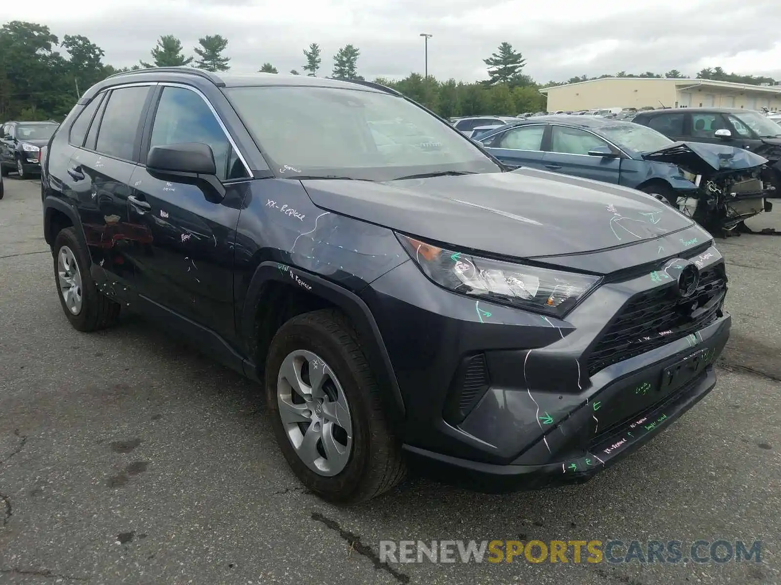 1 Photograph of a damaged car 2T3F1RFV1KC029084 TOYOTA RAV4 2019