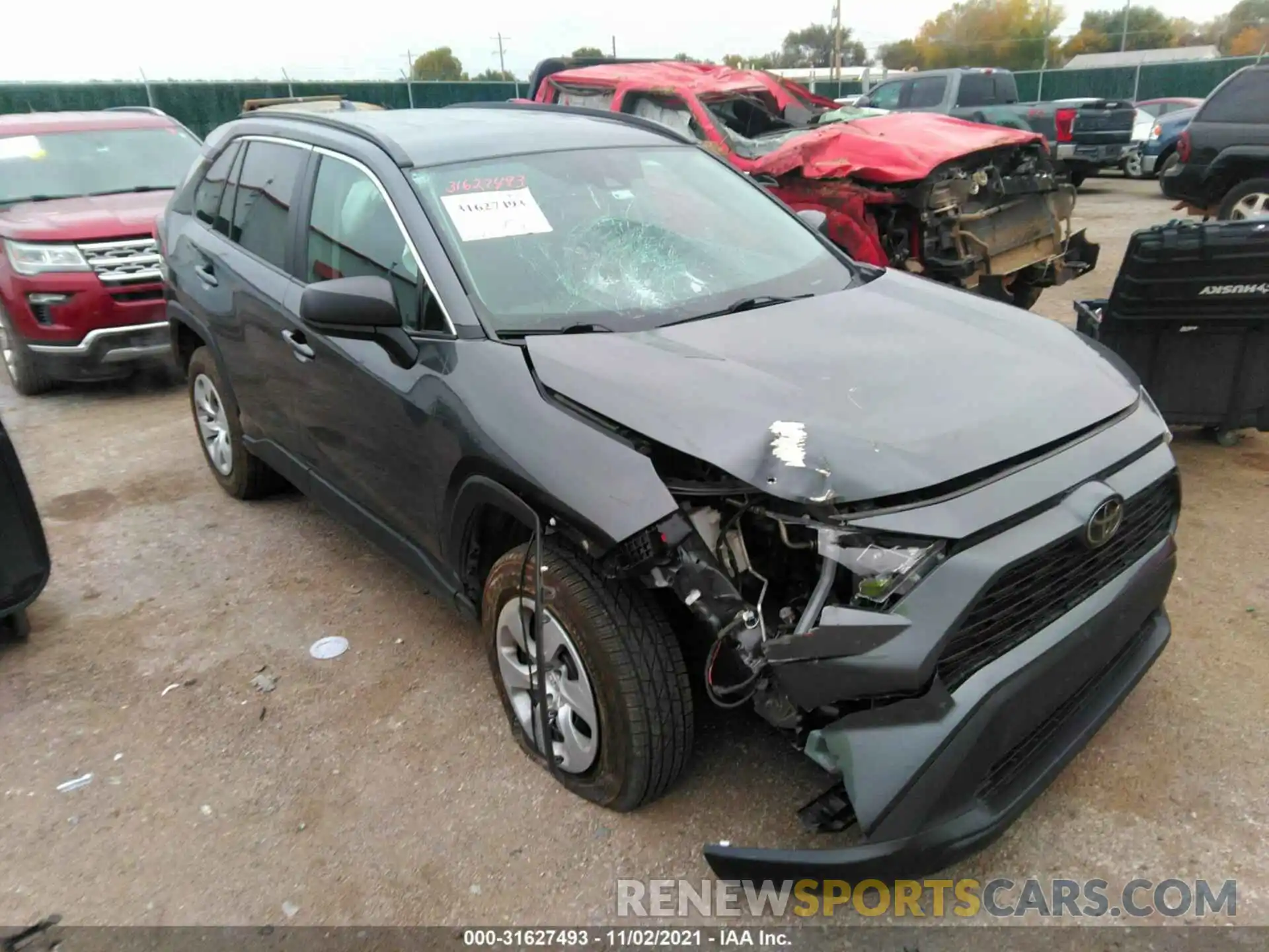 1 Photograph of a damaged car 2T3F1RFV1KC043616 TOYOTA RAV4 2019