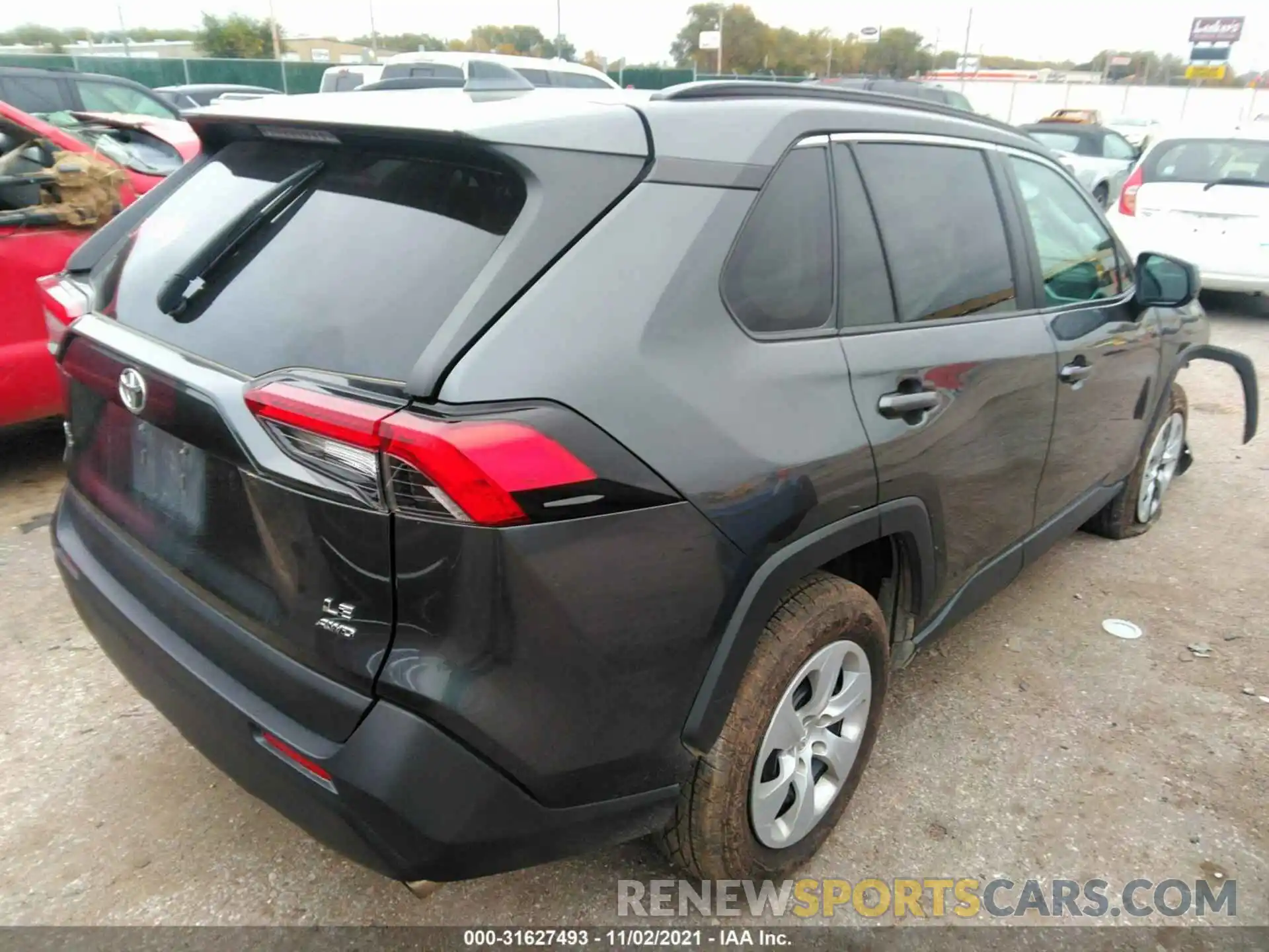 4 Photograph of a damaged car 2T3F1RFV1KC043616 TOYOTA RAV4 2019