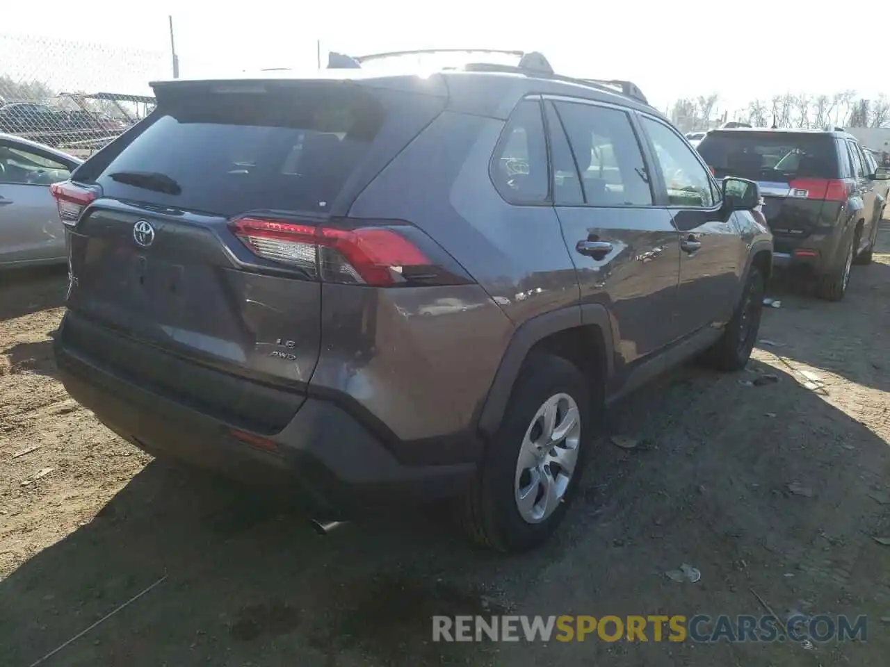 4 Photograph of a damaged car 2T3F1RFV1KC054860 TOYOTA RAV4 2019