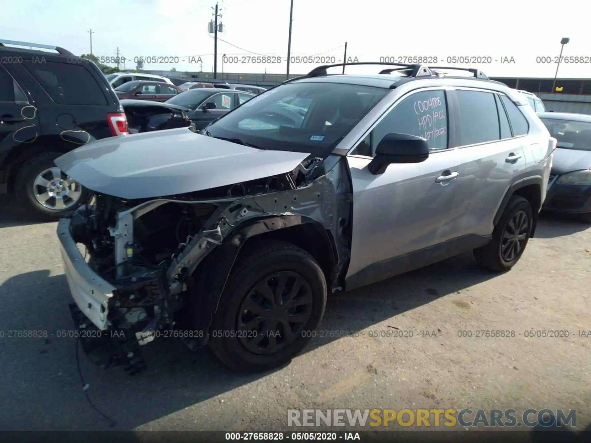 2 Photograph of a damaged car 2T3F1RFV1KW028404 TOYOTA RAV4 2019