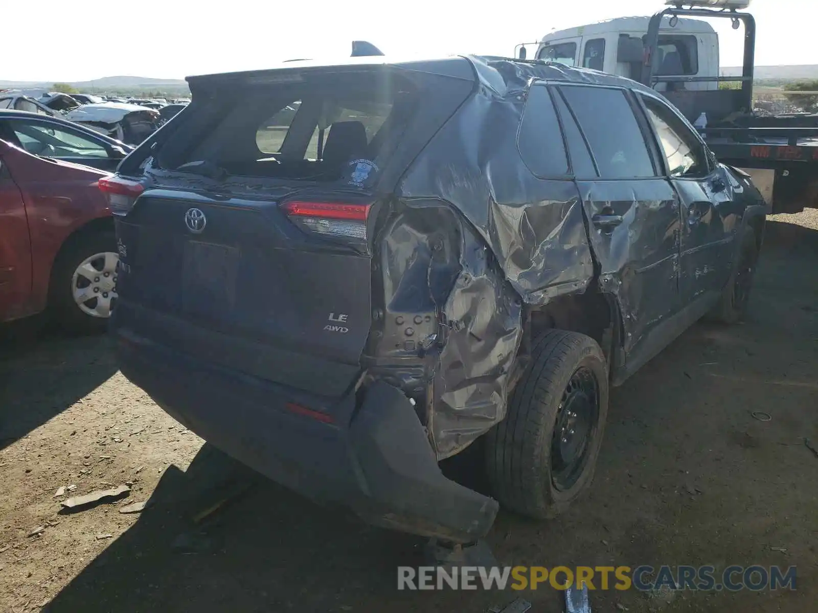 4 Photograph of a damaged car 2T3F1RFV1KW072323 TOYOTA RAV4 2019