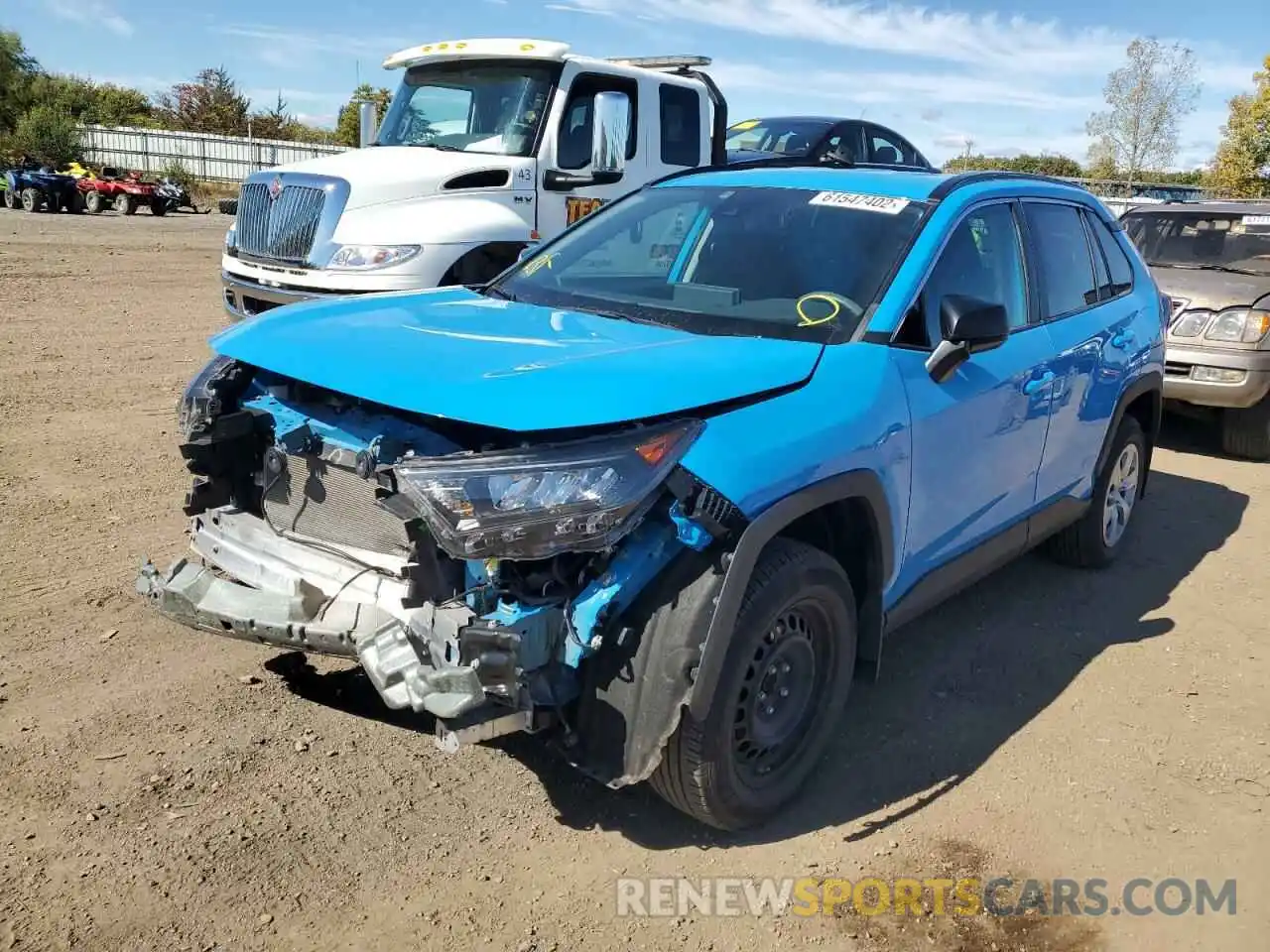 2 Photograph of a damaged car 2T3F1RFV1KW078719 TOYOTA RAV4 2019