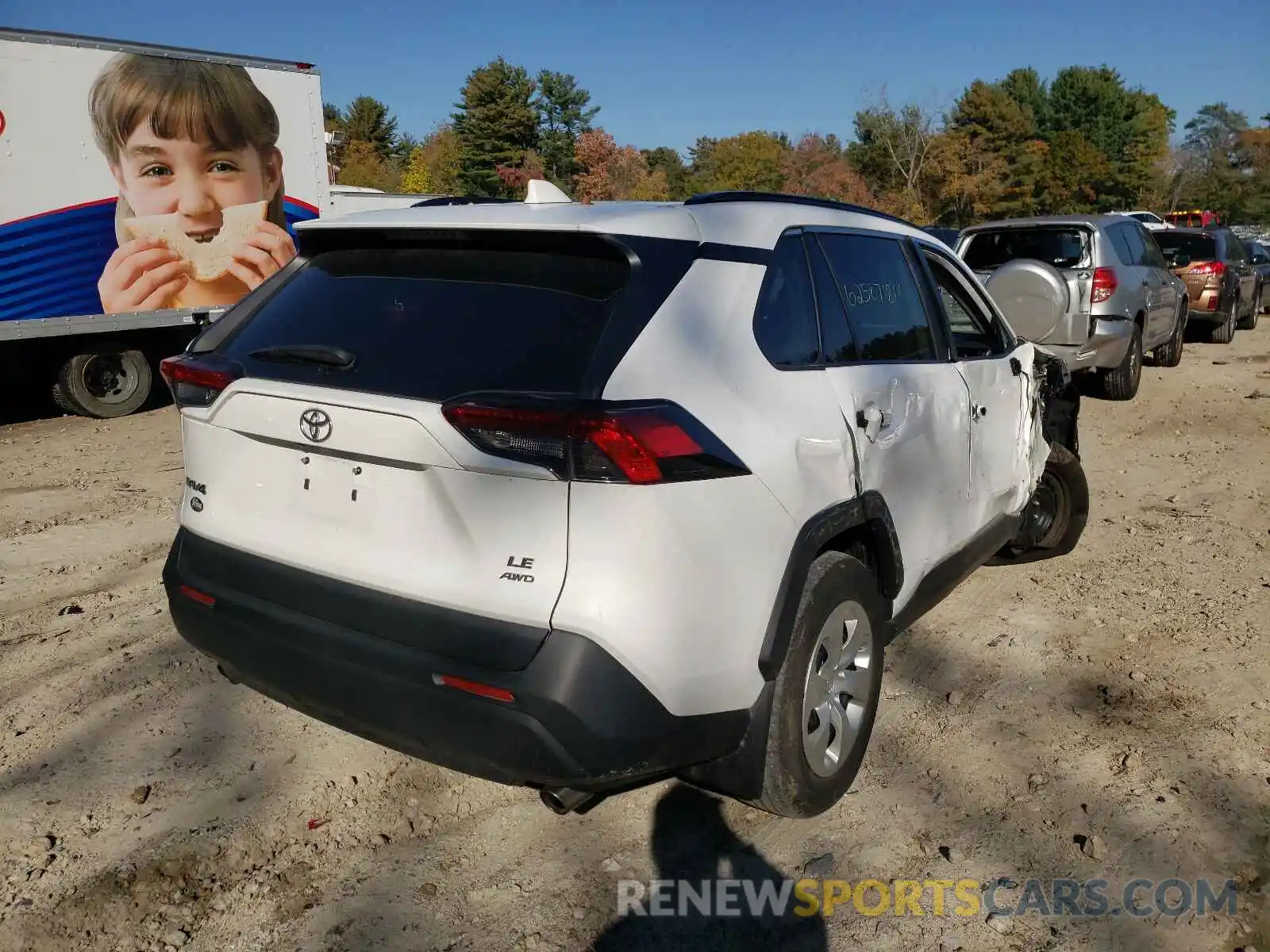 4 Photograph of a damaged car 2T3F1RFV2KC013864 TOYOTA RAV4 2019