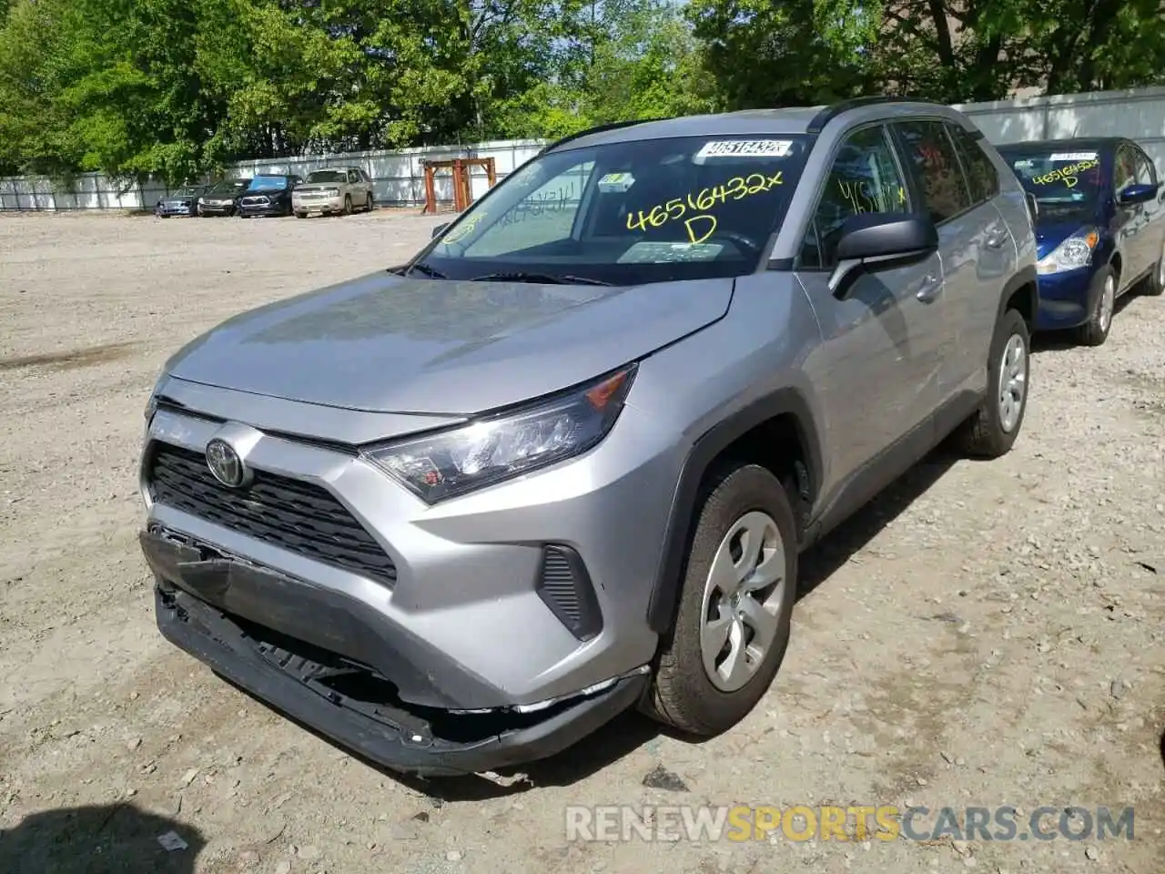 2 Photograph of a damaged car 2T3F1RFV2KC028445 TOYOTA RAV4 2019