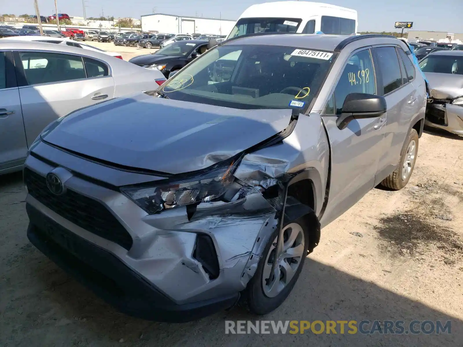 2 Photograph of a damaged car 2T3F1RFV2KC028851 TOYOTA RAV4 2019