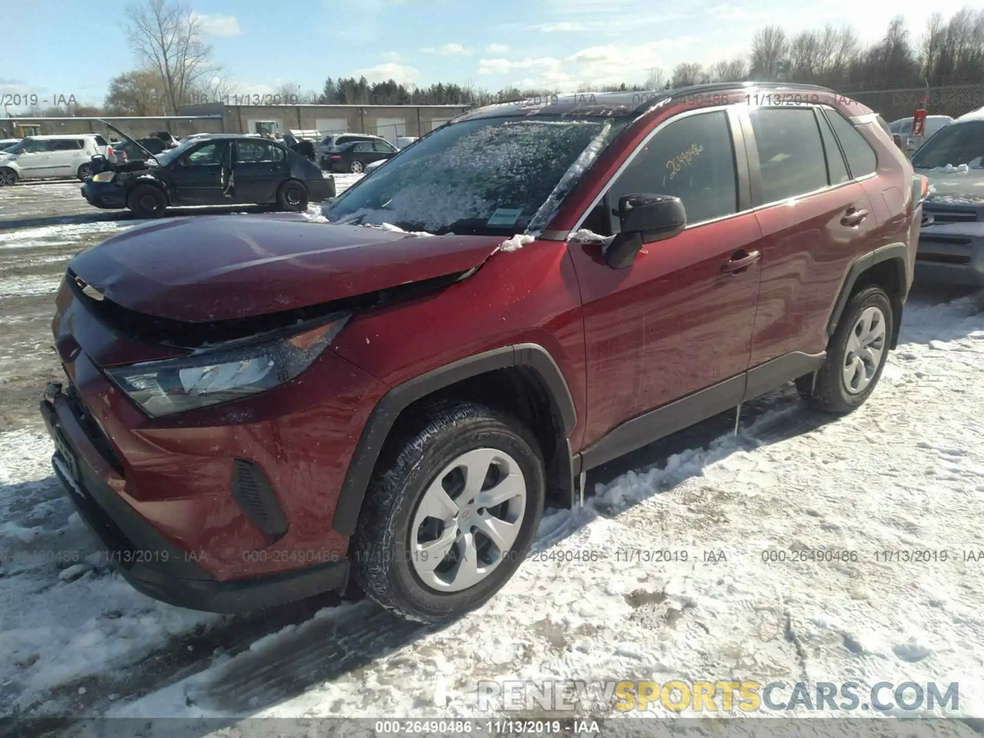 2 Фотография поврежденного автомобиля 2T3F1RFV2KC055788 TOYOTA RAV4 2019