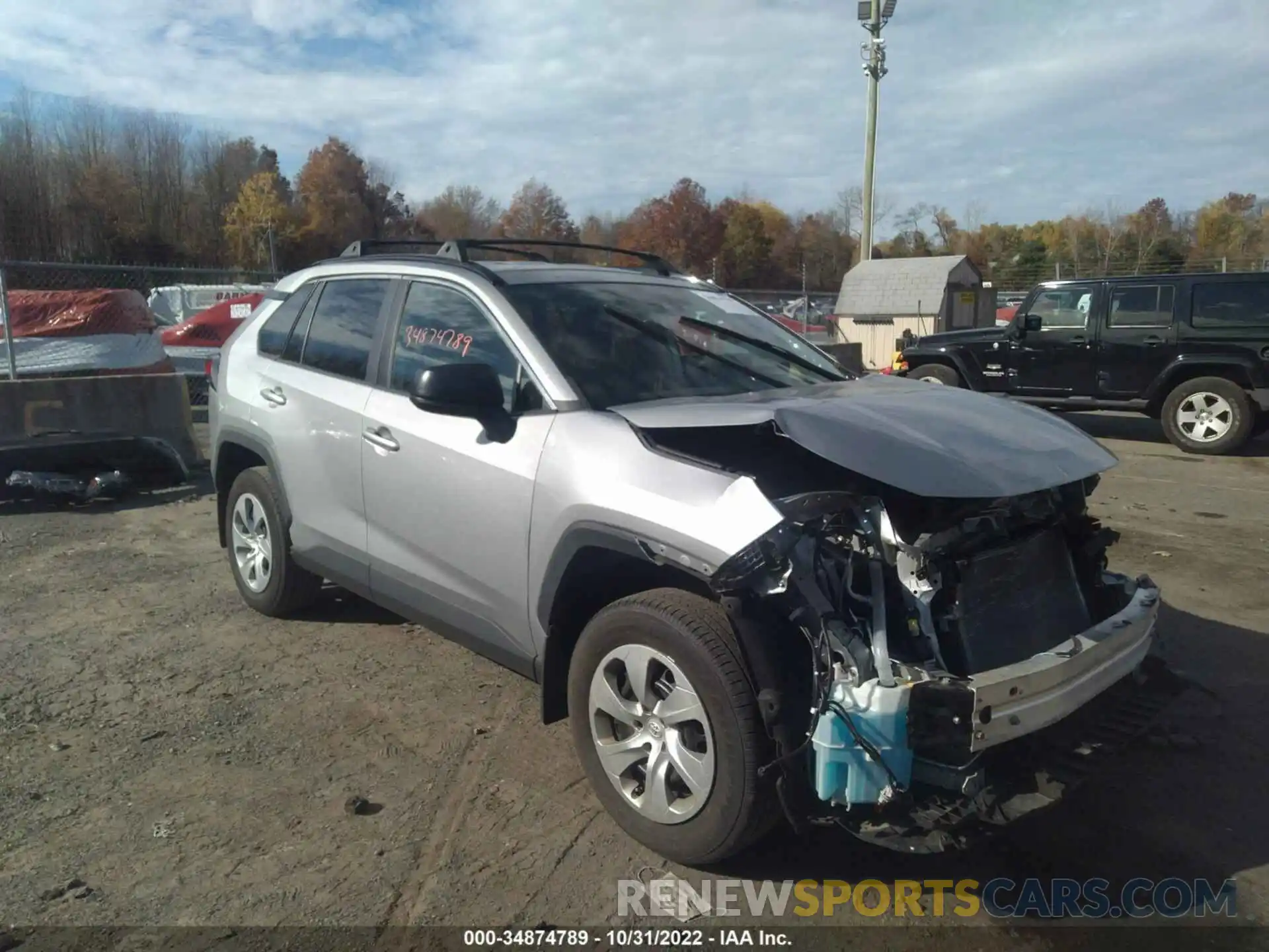 1 Photograph of a damaged car 2T3F1RFV2KW001843 TOYOTA RAV4 2019