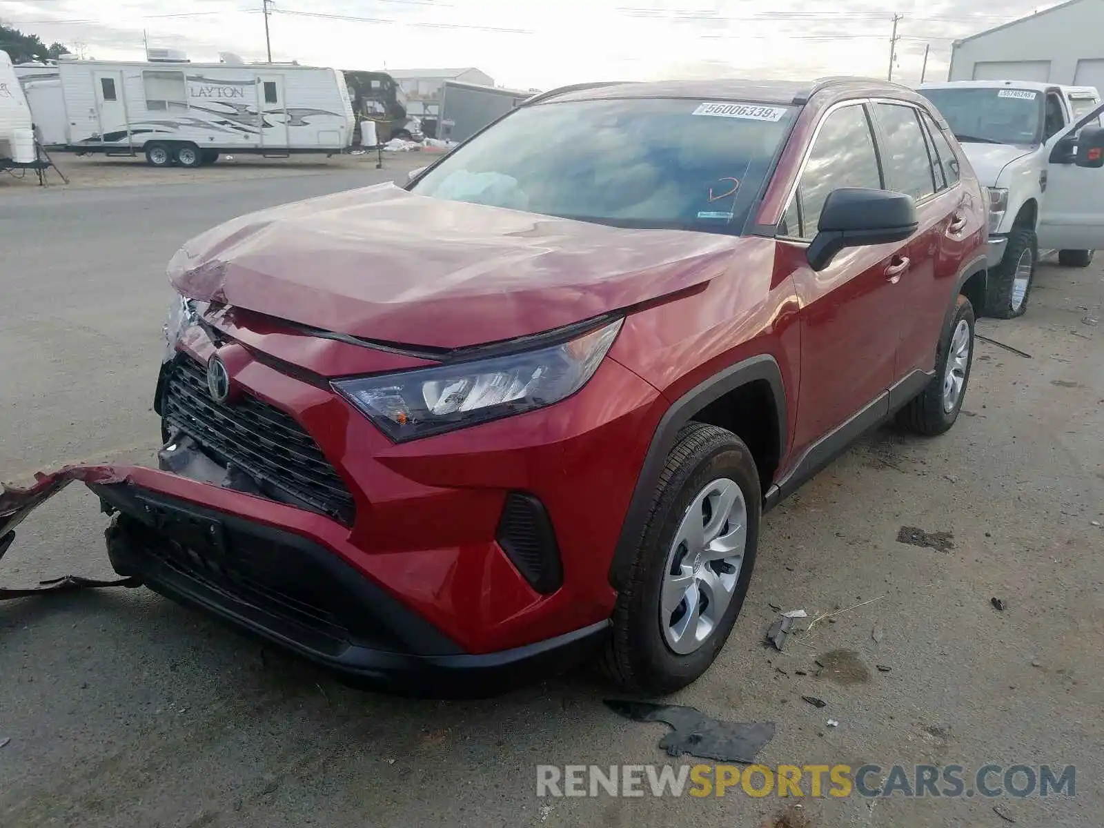 2 Photograph of a damaged car 2T3F1RFV2KW003592 TOYOTA RAV4 2019