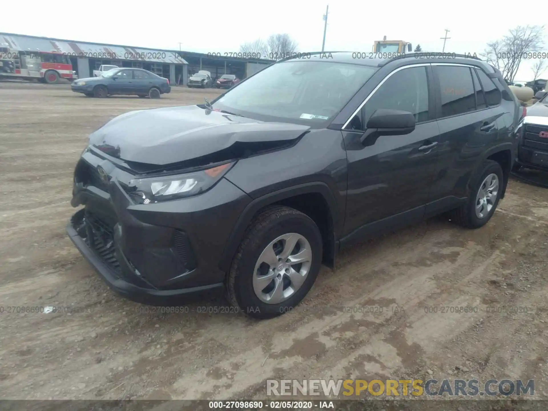 2 Photograph of a damaged car 2T3F1RFV2KW009859 TOYOTA RAV4 2019