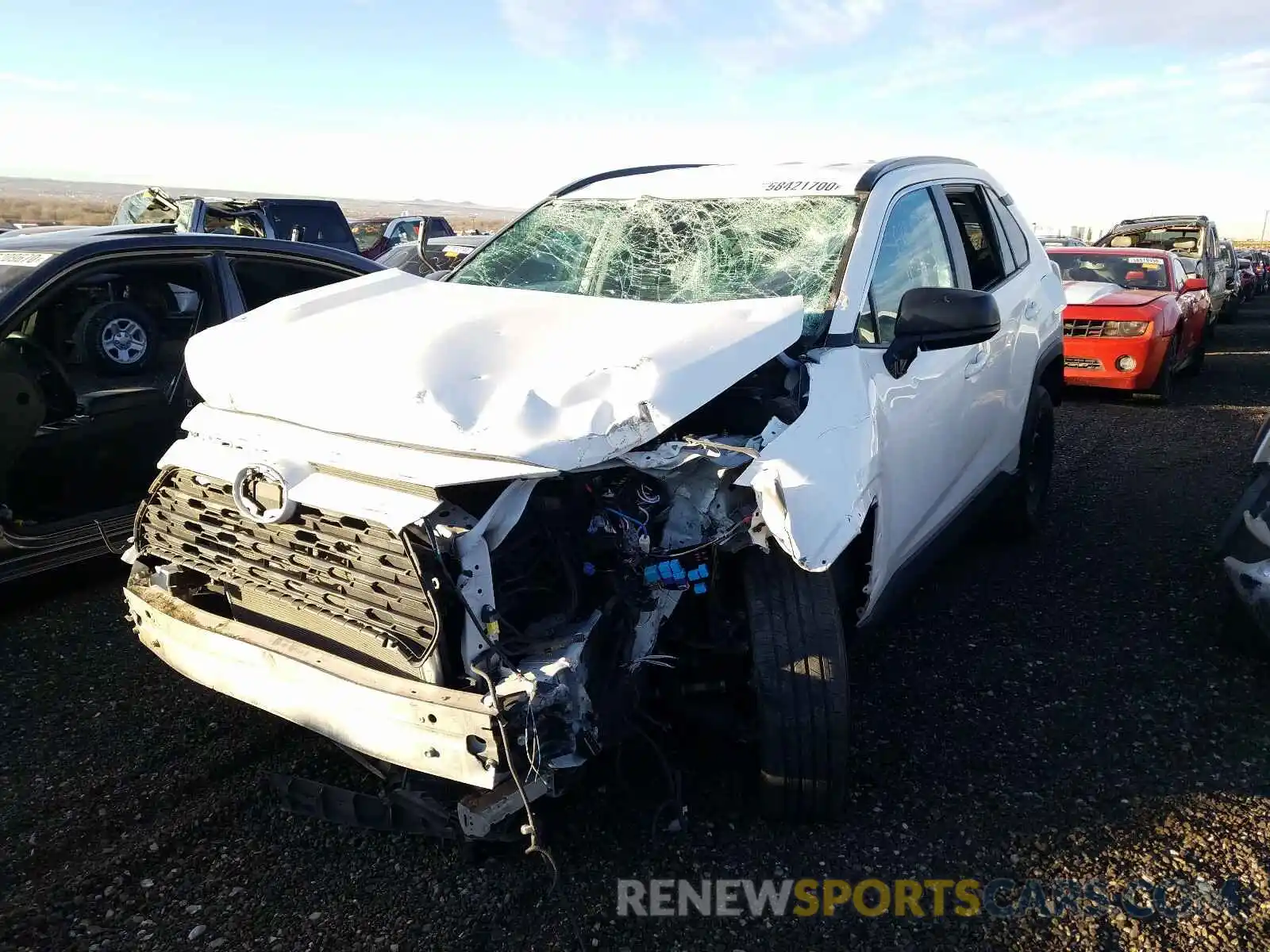 2 Photograph of a damaged car 2T3F1RFV2KW015516 TOYOTA RAV4 2019