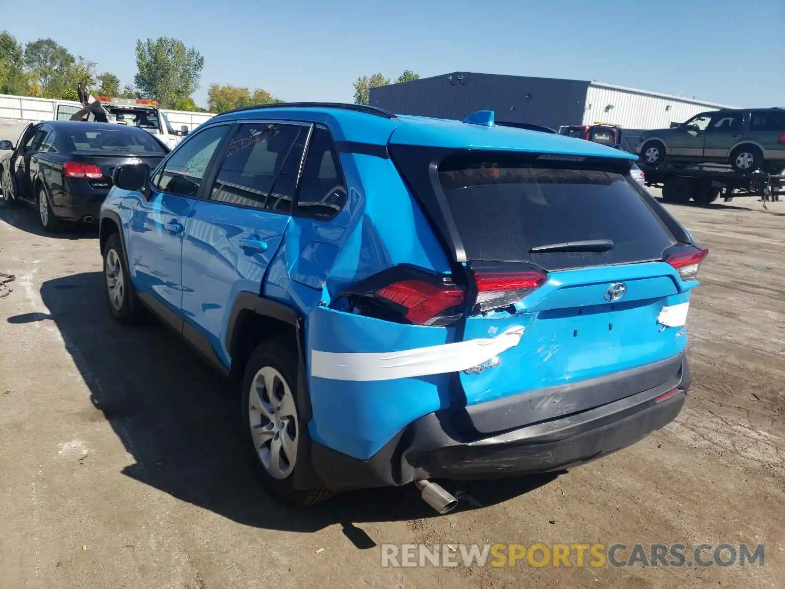 3 Photograph of a damaged car 2T3F1RFV2KW081841 TOYOTA RAV4 2019