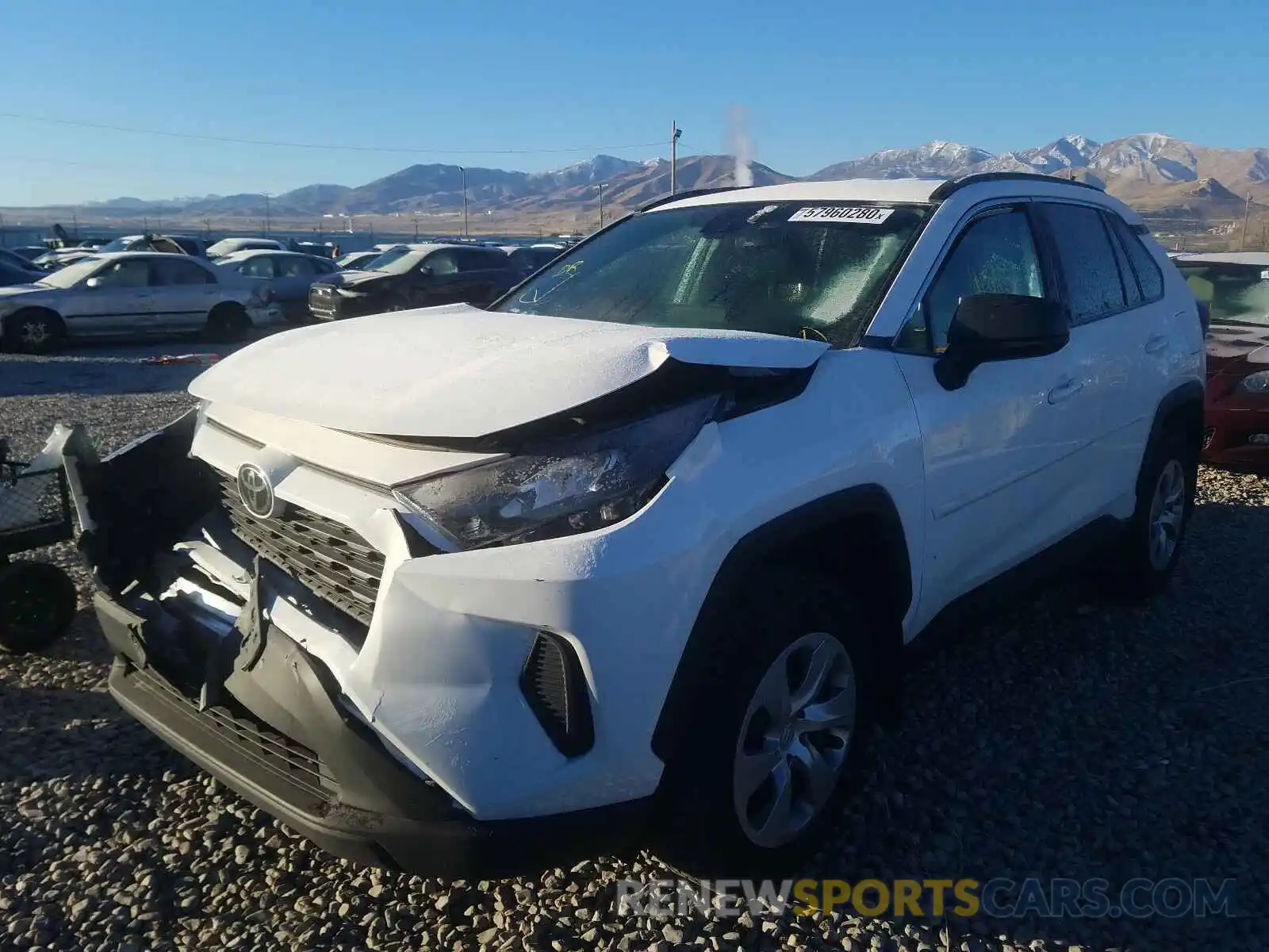 2 Photograph of a damaged car 2T3F1RFV3KC011492 TOYOTA RAV4 2019