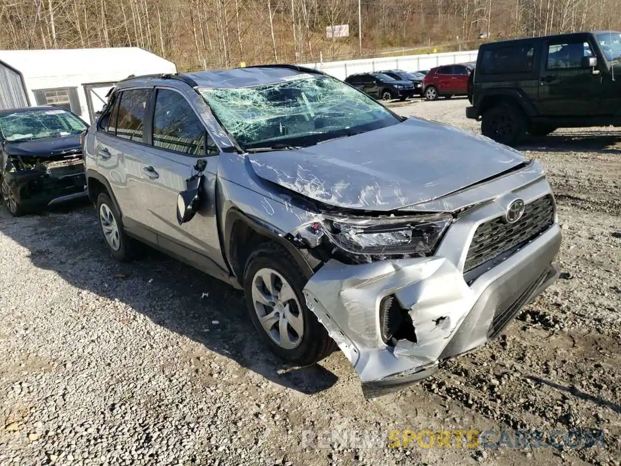 1 Photograph of a damaged car 2T3F1RFV3KC028602 TOYOTA RAV4 2019