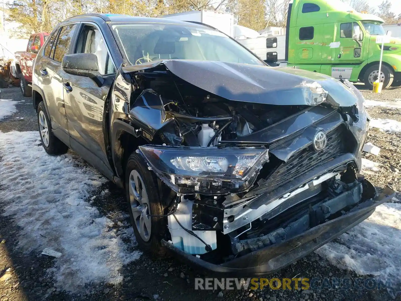 1 Photograph of a damaged car 2T3F1RFV3KC059168 TOYOTA RAV4 2019