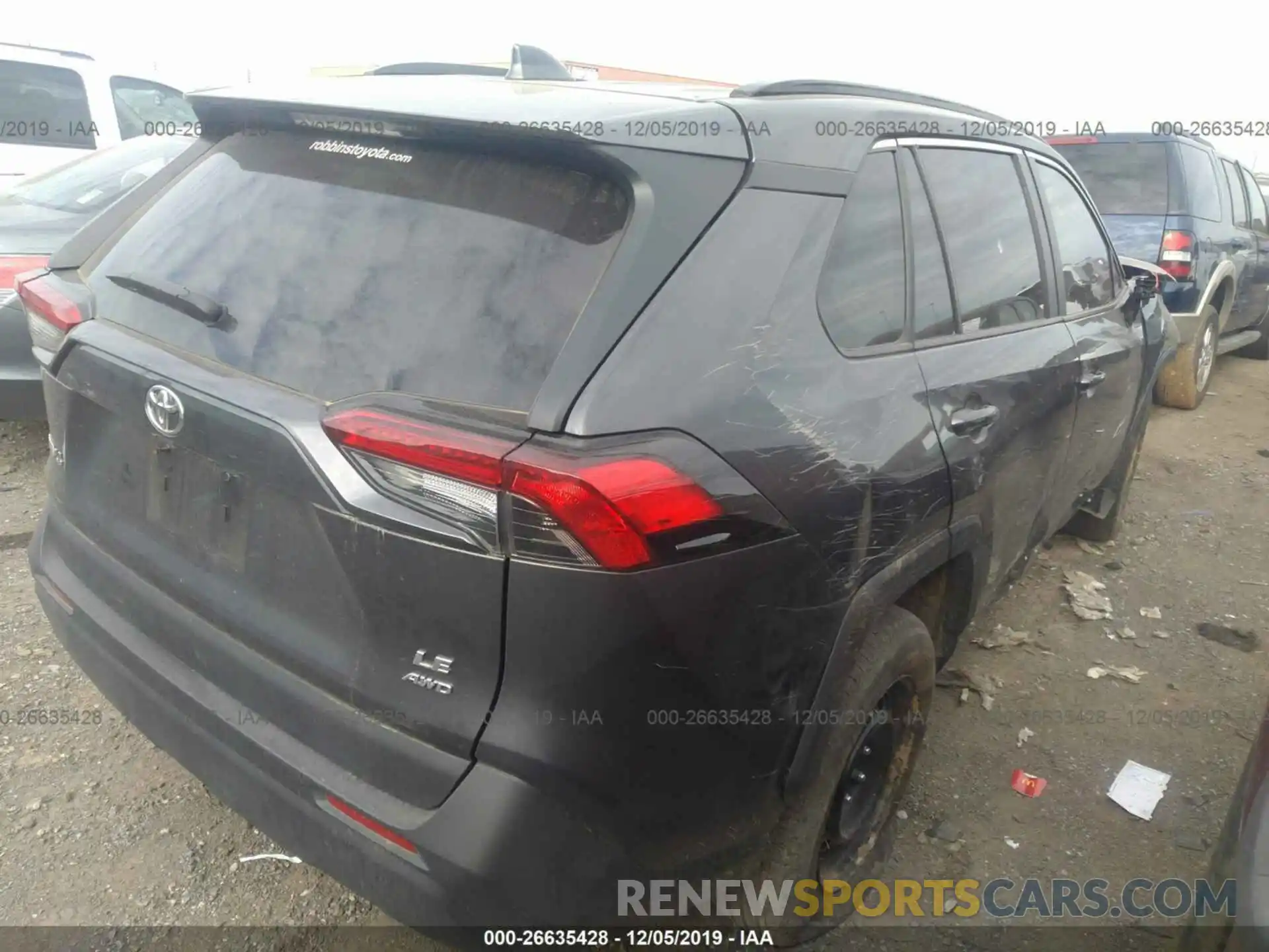 4 Photograph of a damaged car 2T3F1RFV3KW031207 TOYOTA RAV4 2019