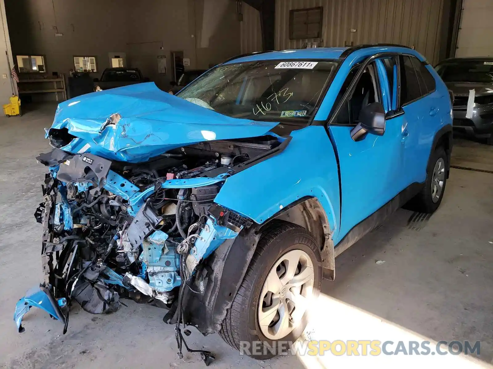 2 Photograph of a damaged car 2T3F1RFV3KW034673 TOYOTA RAV4 2019