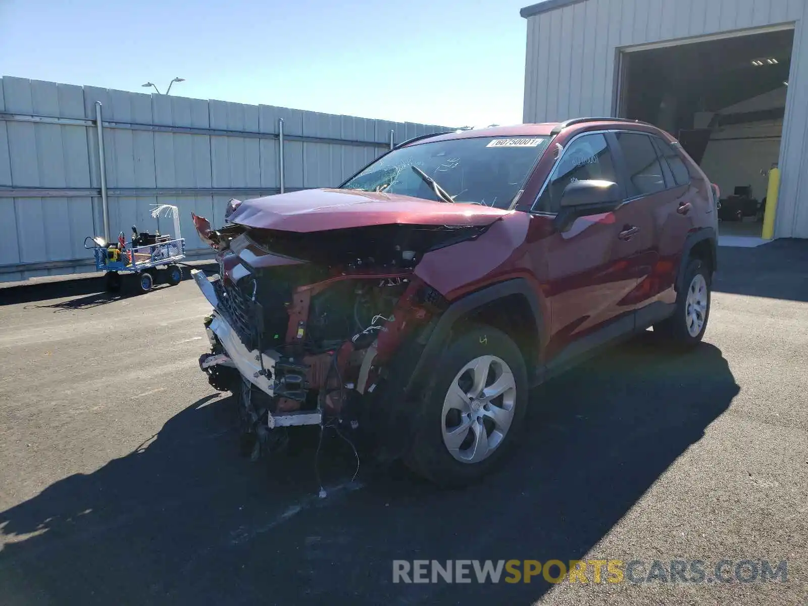 2 Photograph of a damaged car 2T3F1RFV3KW051280 TOYOTA RAV4 2019