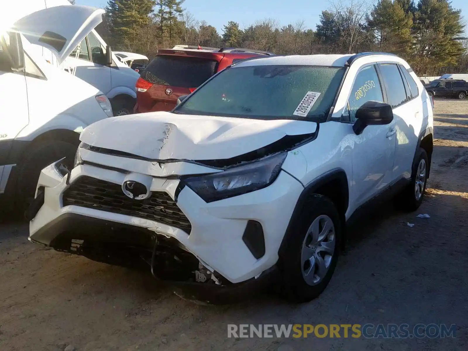 2 Photograph of a damaged car 2T3F1RFV4KC006320 TOYOTA RAV4 2019