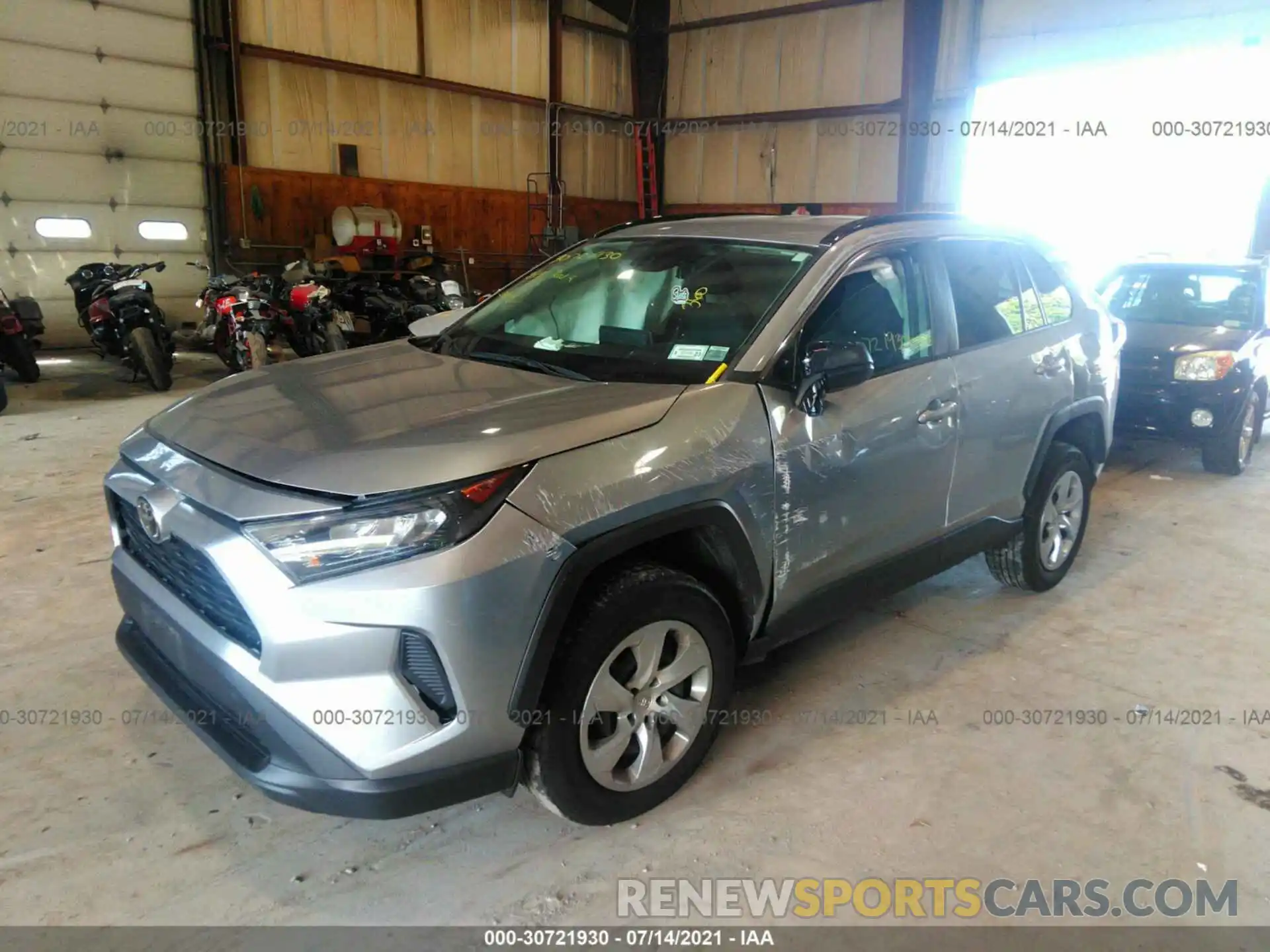 2 Photograph of a damaged car 2T3F1RFV4KC009587 TOYOTA RAV4 2019