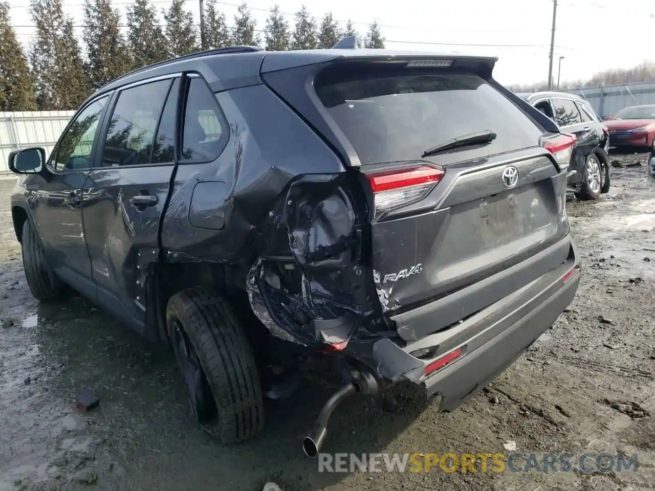 3 Photograph of a damaged car 2T3F1RFV4KC014868 TOYOTA RAV4 2019