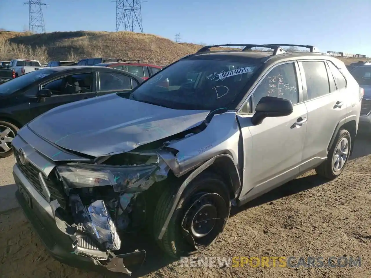 2 Photograph of a damaged car 2T3F1RFV4KW003674 TOYOTA RAV4 2019