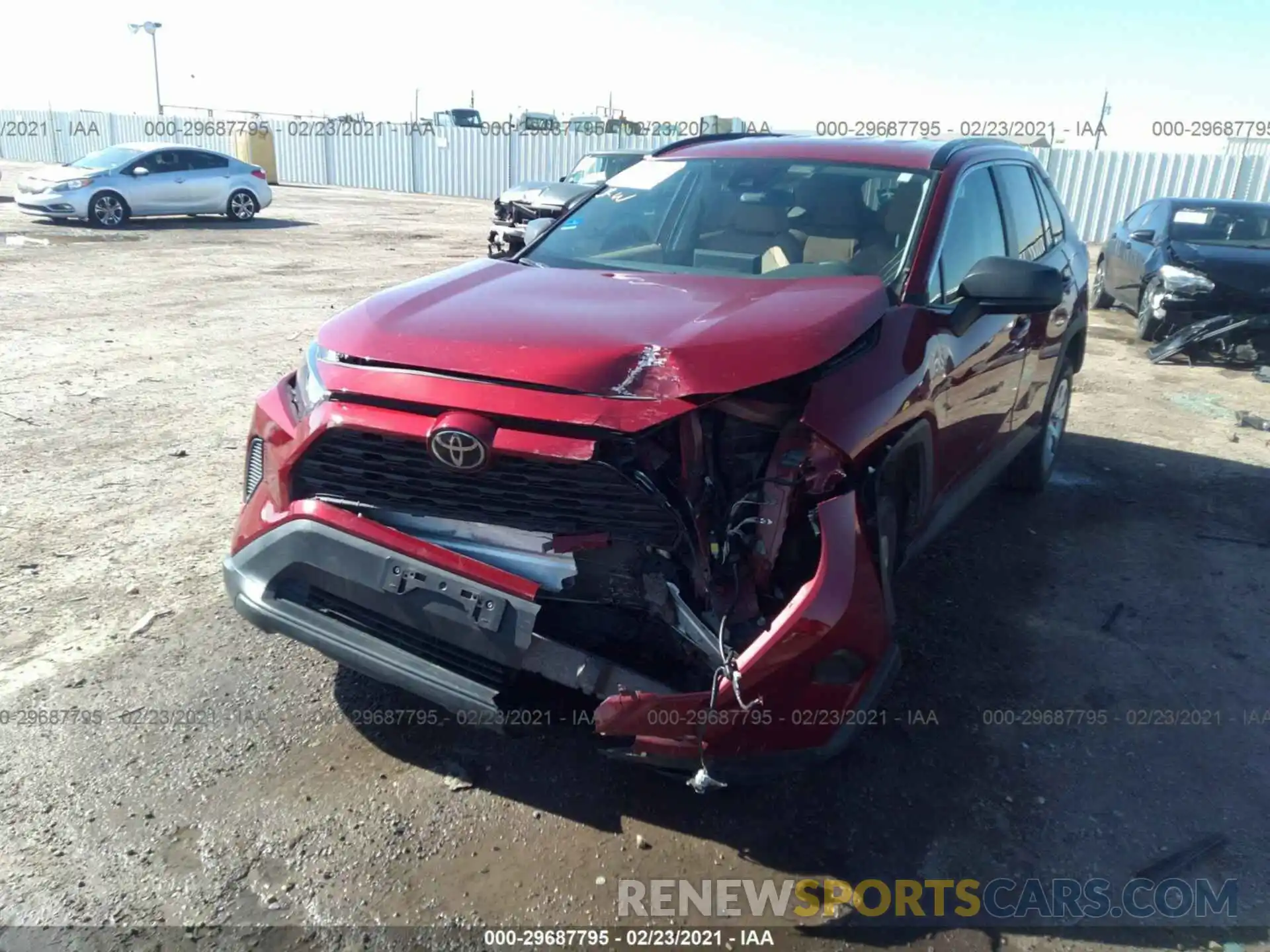 6 Photograph of a damaged car 2T3F1RFV4KW015162 TOYOTA RAV4 2019