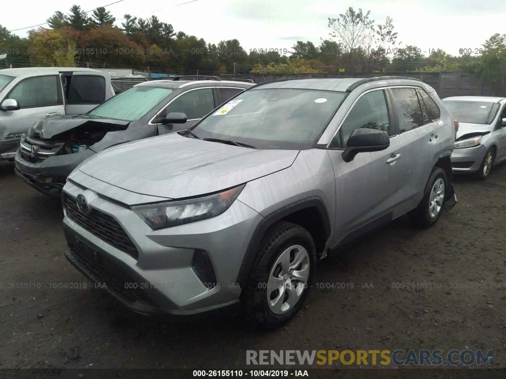 2 Фотография поврежденного автомобиля 2T3F1RFV4KW042412 TOYOTA RAV4 2019