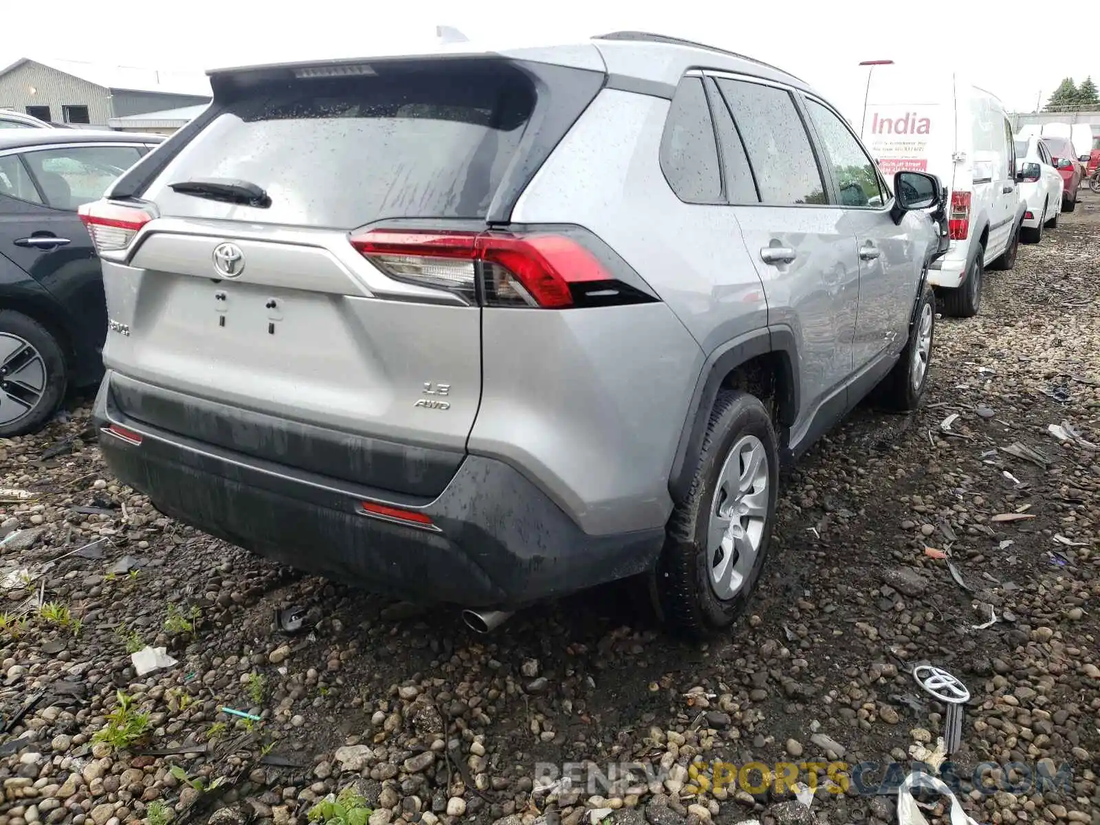 4 Photograph of a damaged car 2T3F1RFV4KW057220 TOYOTA RAV4 2019