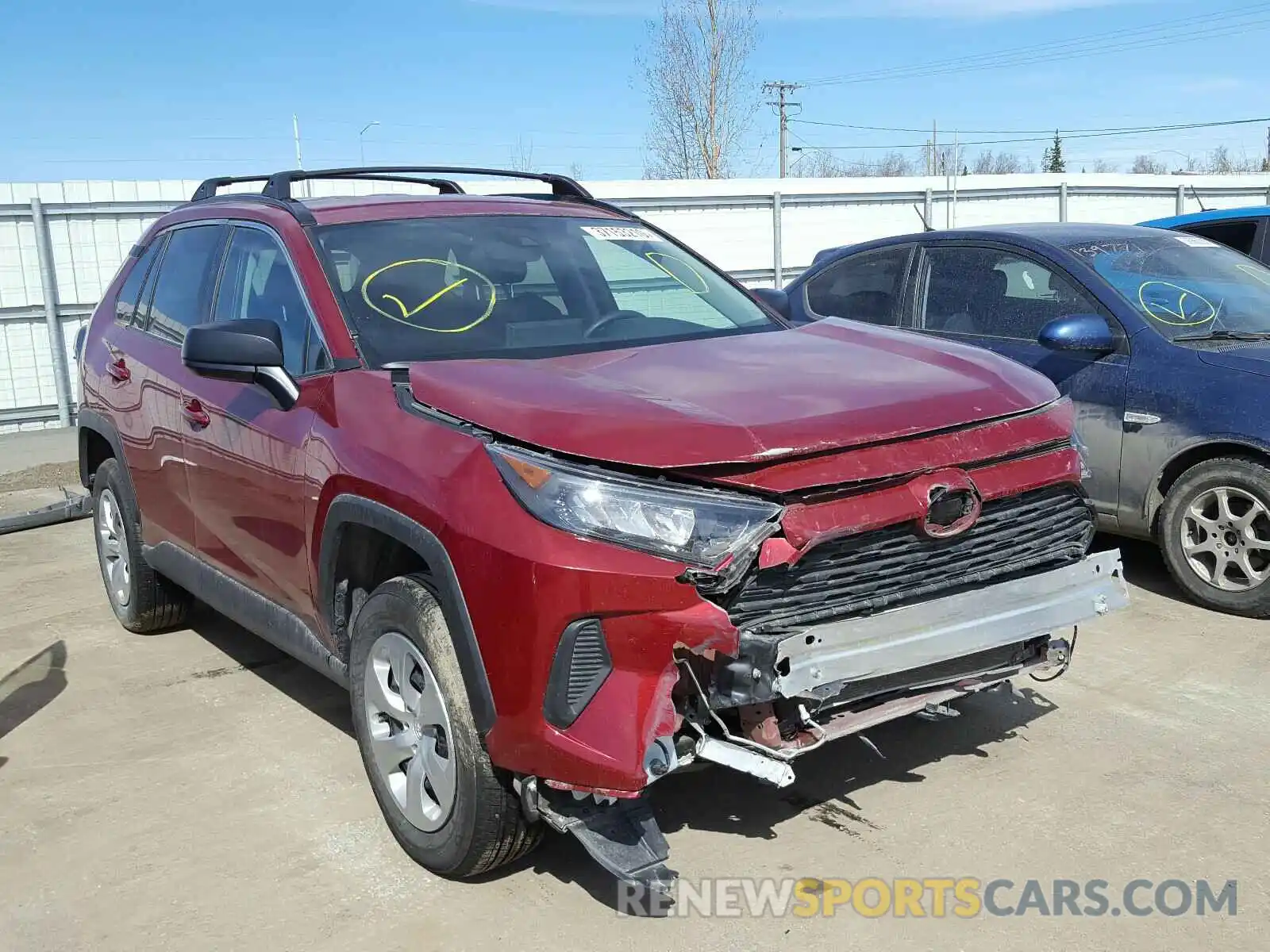 1 Photograph of a damaged car 2T3F1RFV5KC003619 TOYOTA RAV4 2019