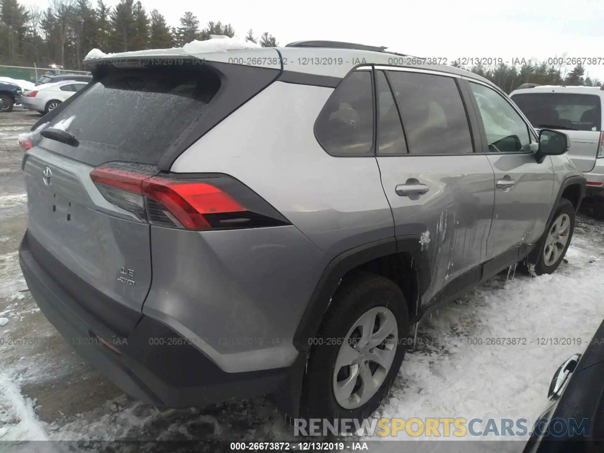 4 Photograph of a damaged car 2T3F1RFV5KC013275 TOYOTA RAV4 2019