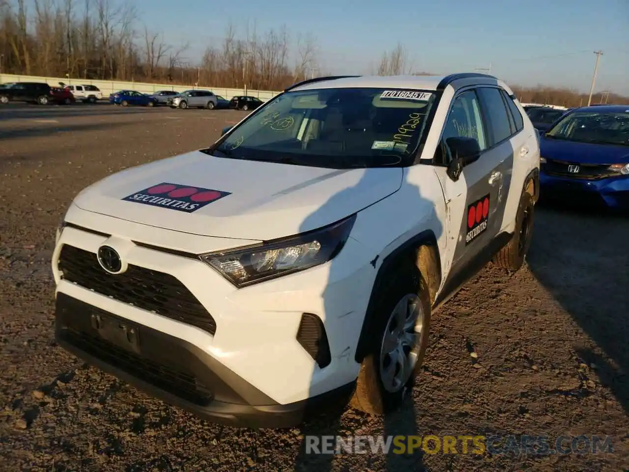 2 Photograph of a damaged car 2T3F1RFV5KC035664 TOYOTA RAV4 2019