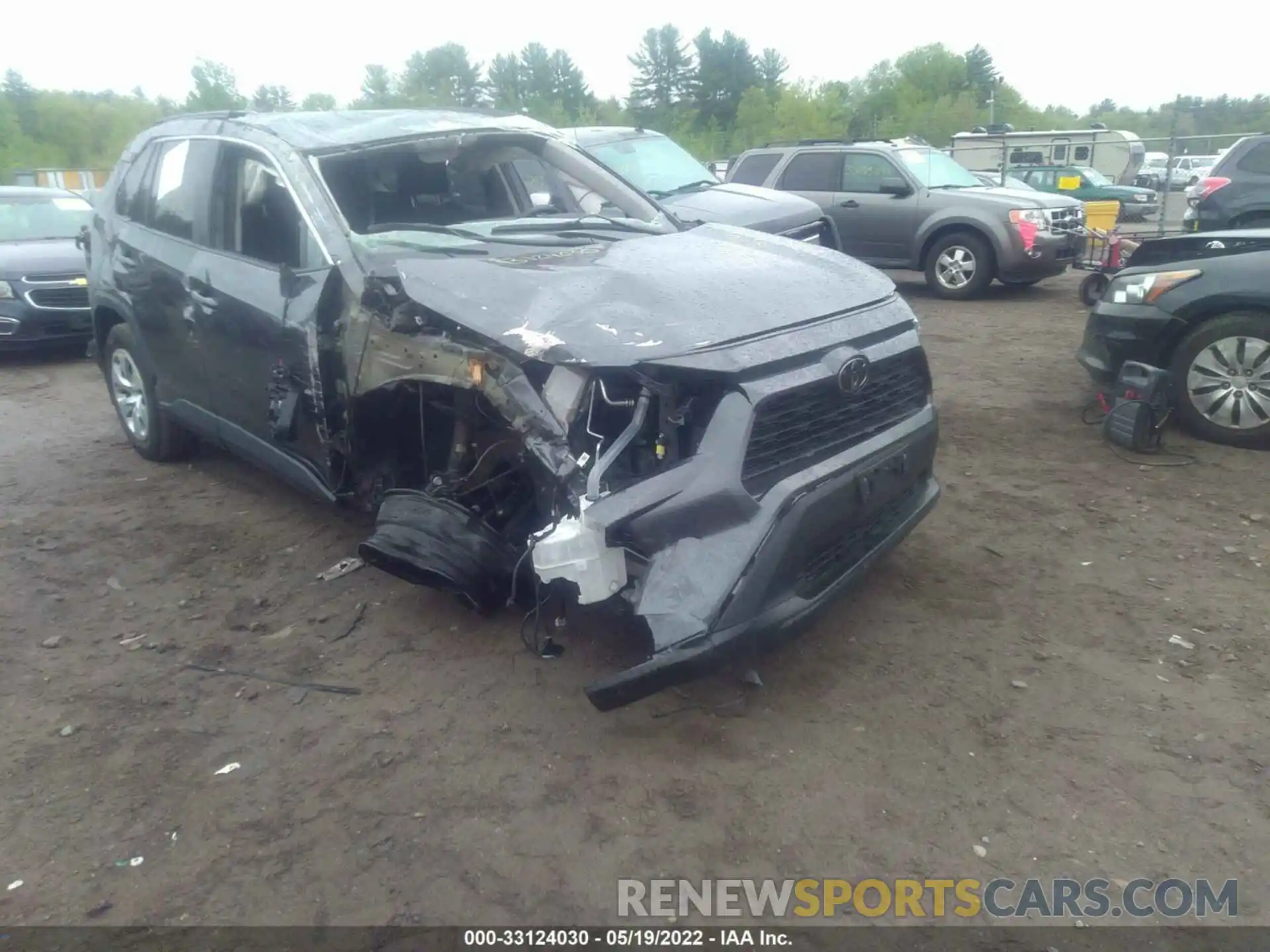 1 Photograph of a damaged car 2T3F1RFV5KC058586 TOYOTA RAV4 2019