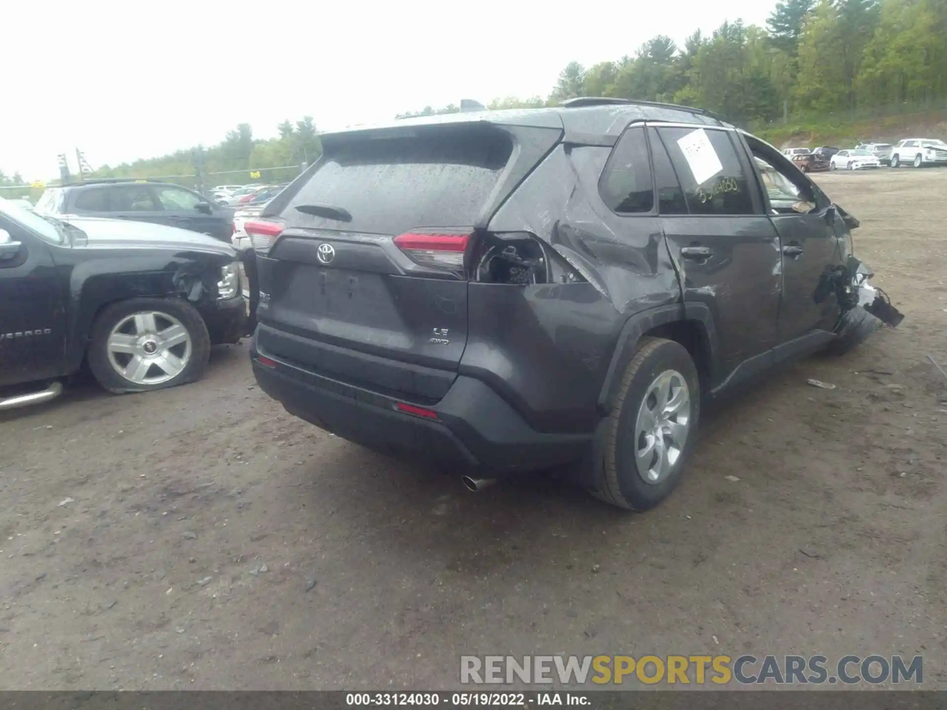 4 Photograph of a damaged car 2T3F1RFV5KC058586 TOYOTA RAV4 2019