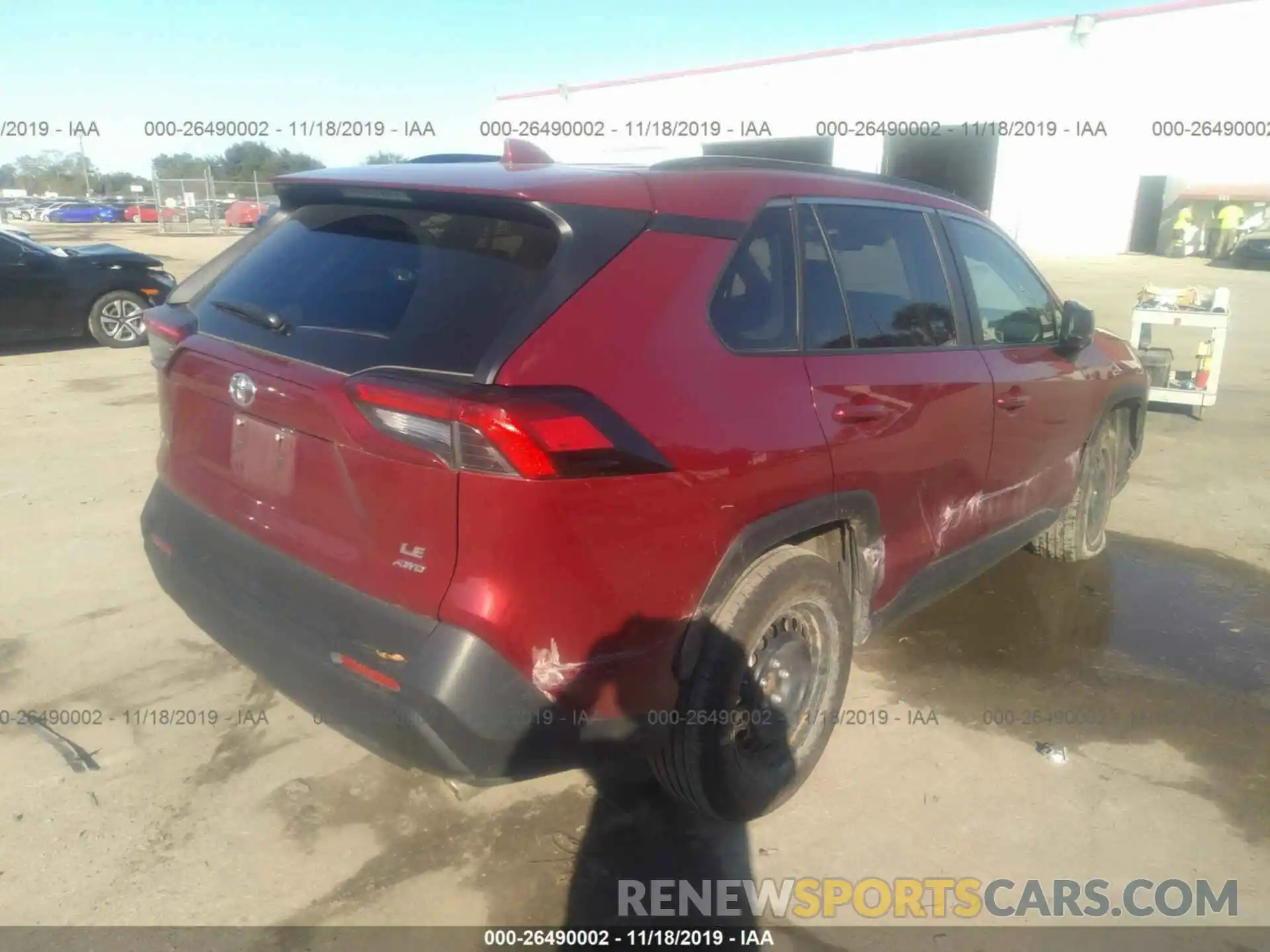 4 Photograph of a damaged car 2T3F1RFV5KW018989 TOYOTA RAV4 2019