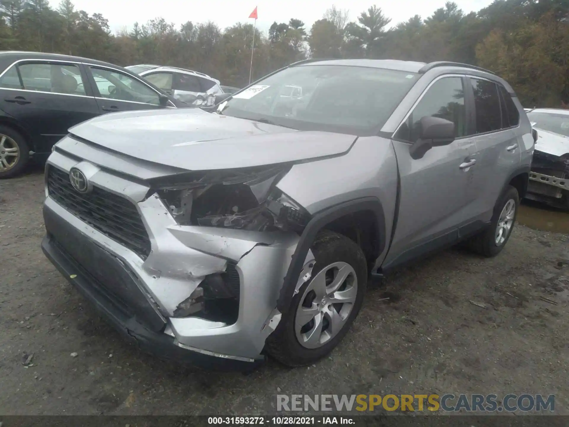 2 Photograph of a damaged car 2T3F1RFV5KW029524 TOYOTA RAV4 2019