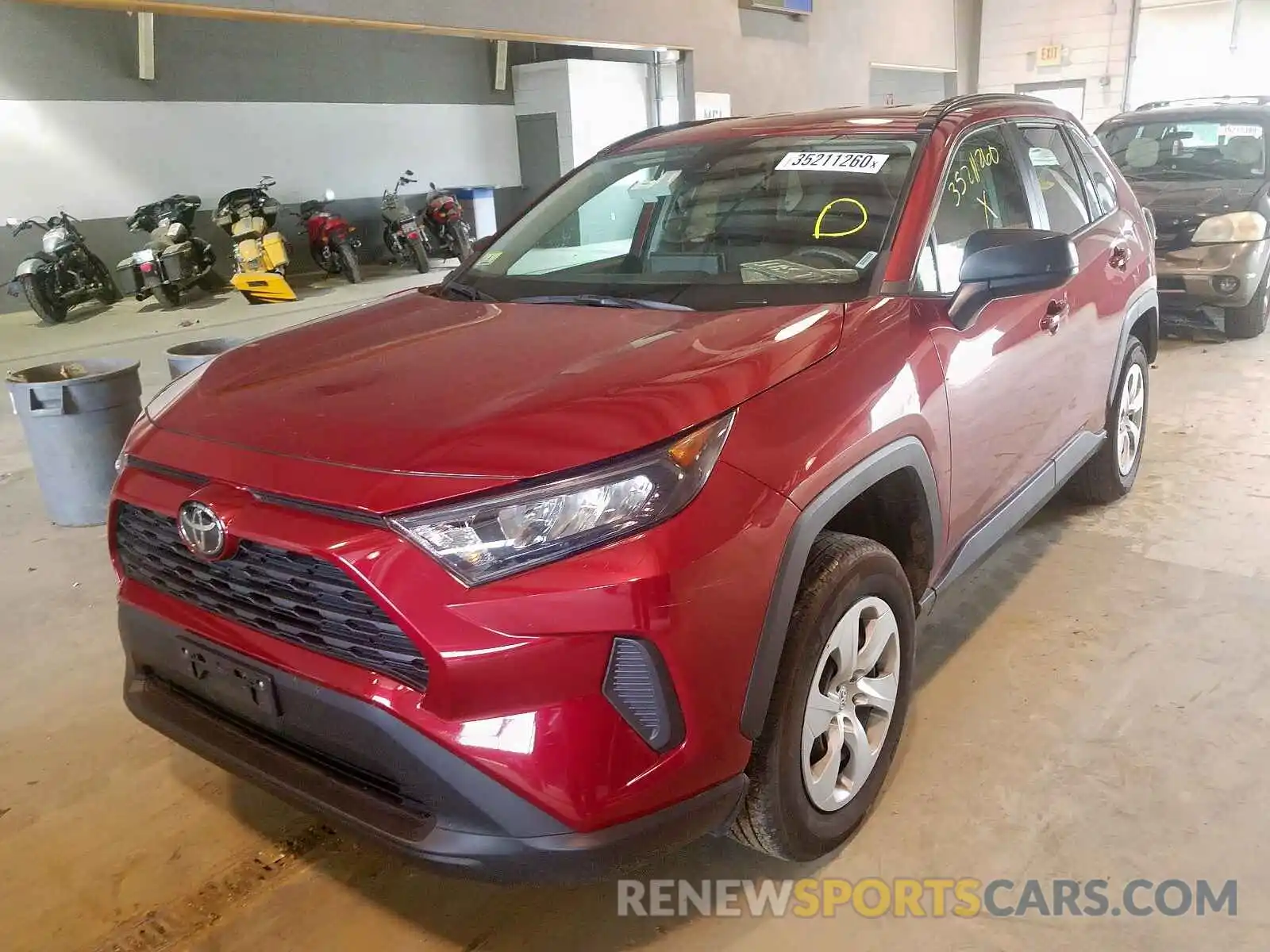 2 Photograph of a damaged car 2T3F1RFV5KW031340 TOYOTA RAV4 2019